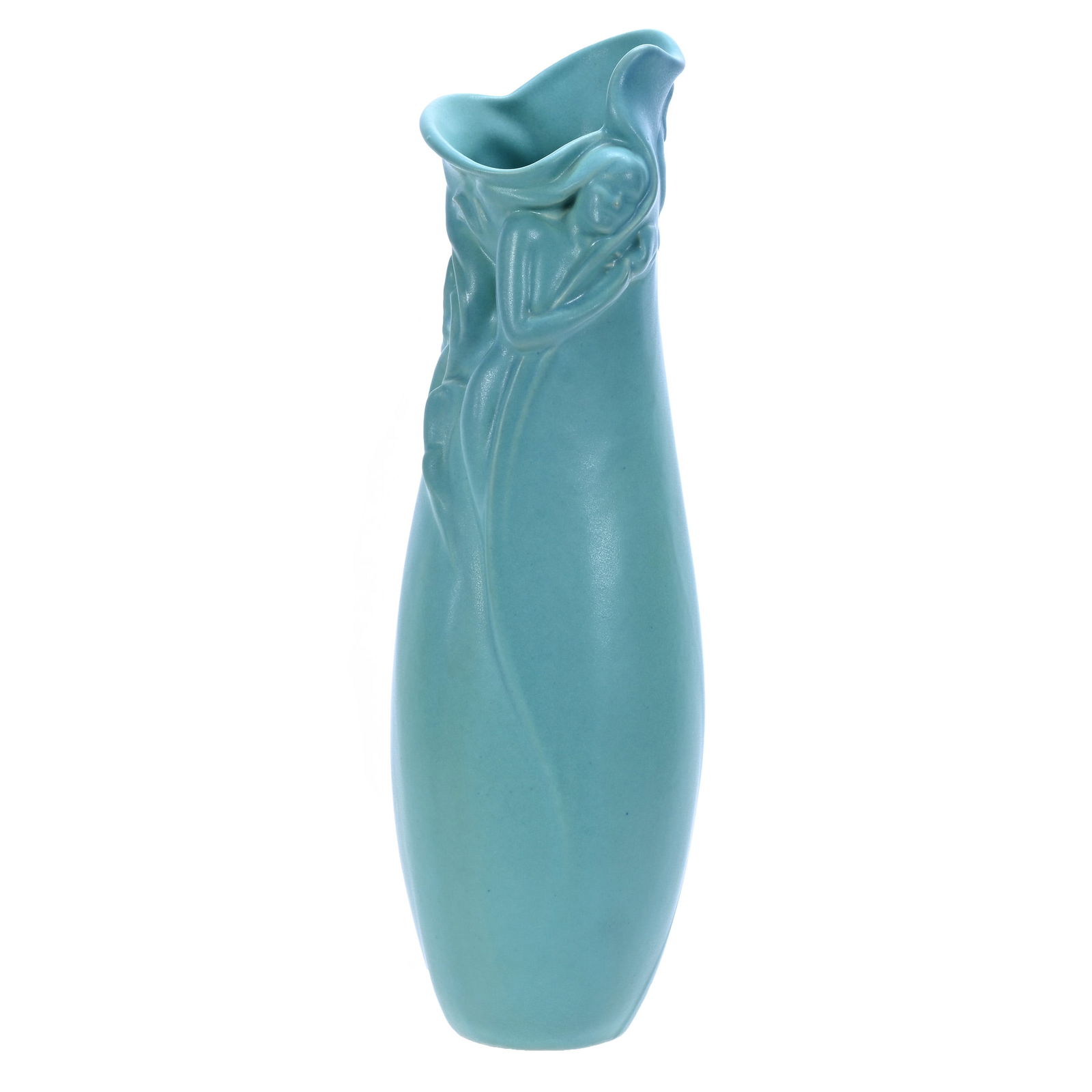 Vase, Van Briggle Art Pottery, Collector Society, Remembrance, Holly Pattern, Circa 1998 (1 of 3)