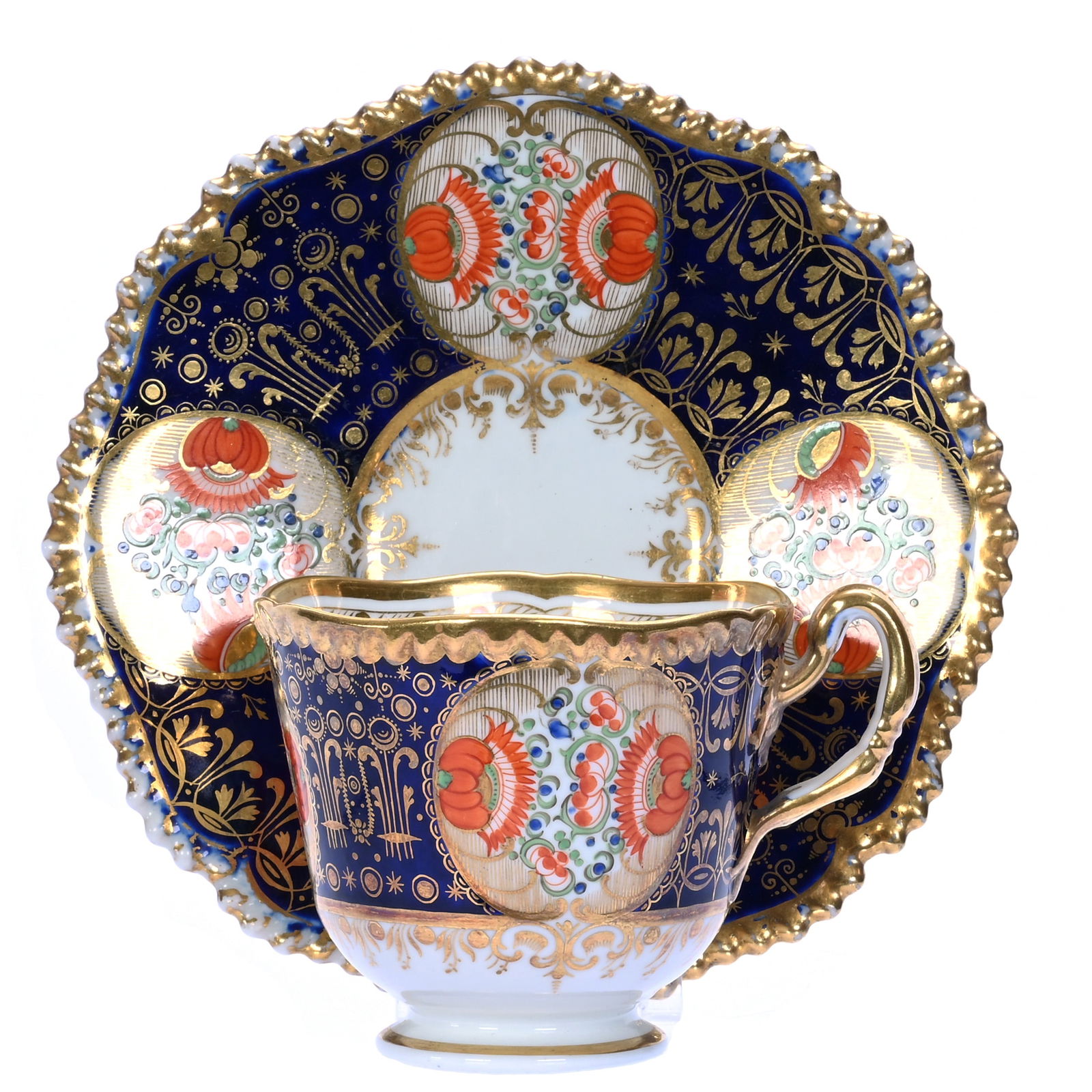 Cup And Saucer, Unmarked Royal Crown Derby (1 of 4)