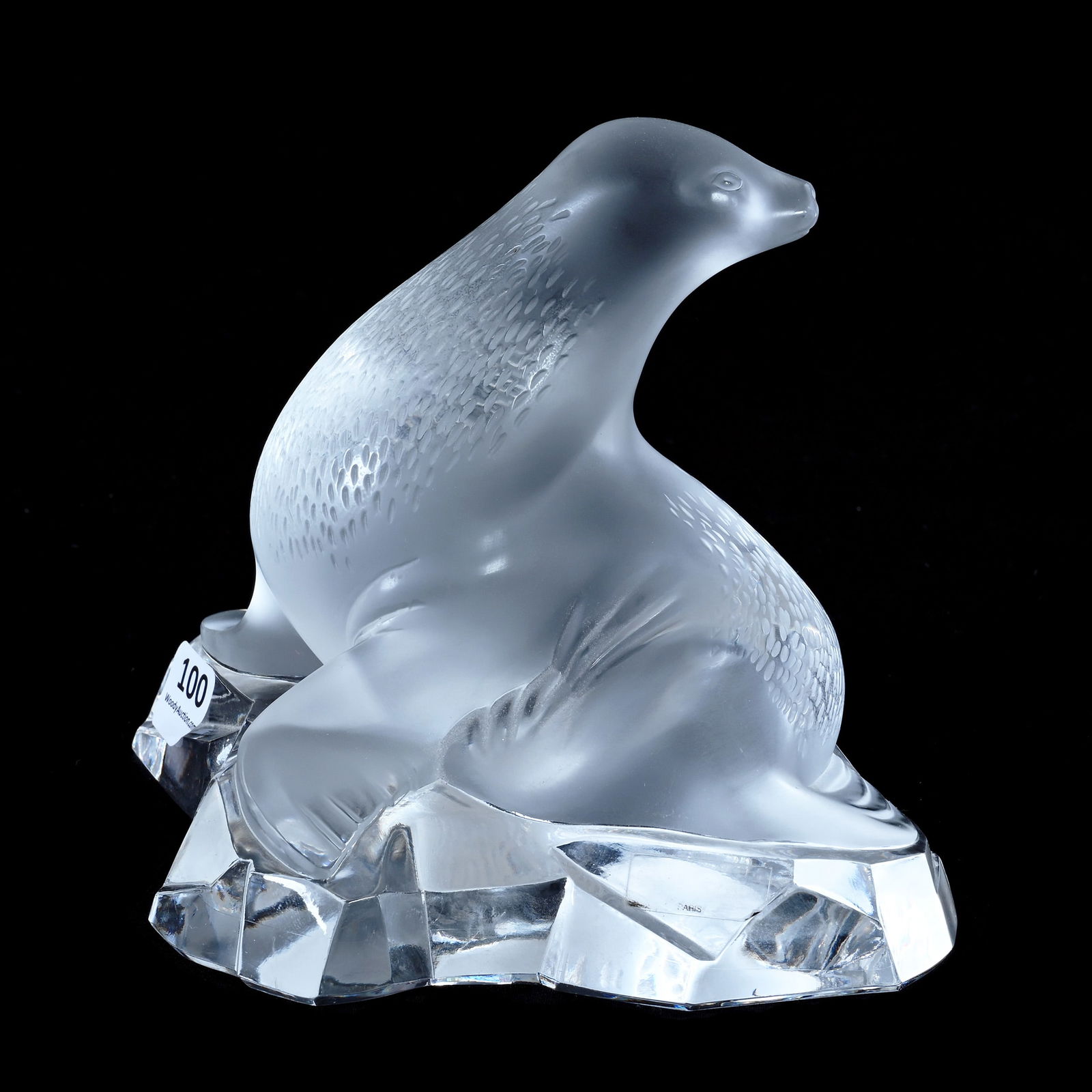 Figural Sculpture, Signed Lalique France, Seal On Ice (1 of 5)