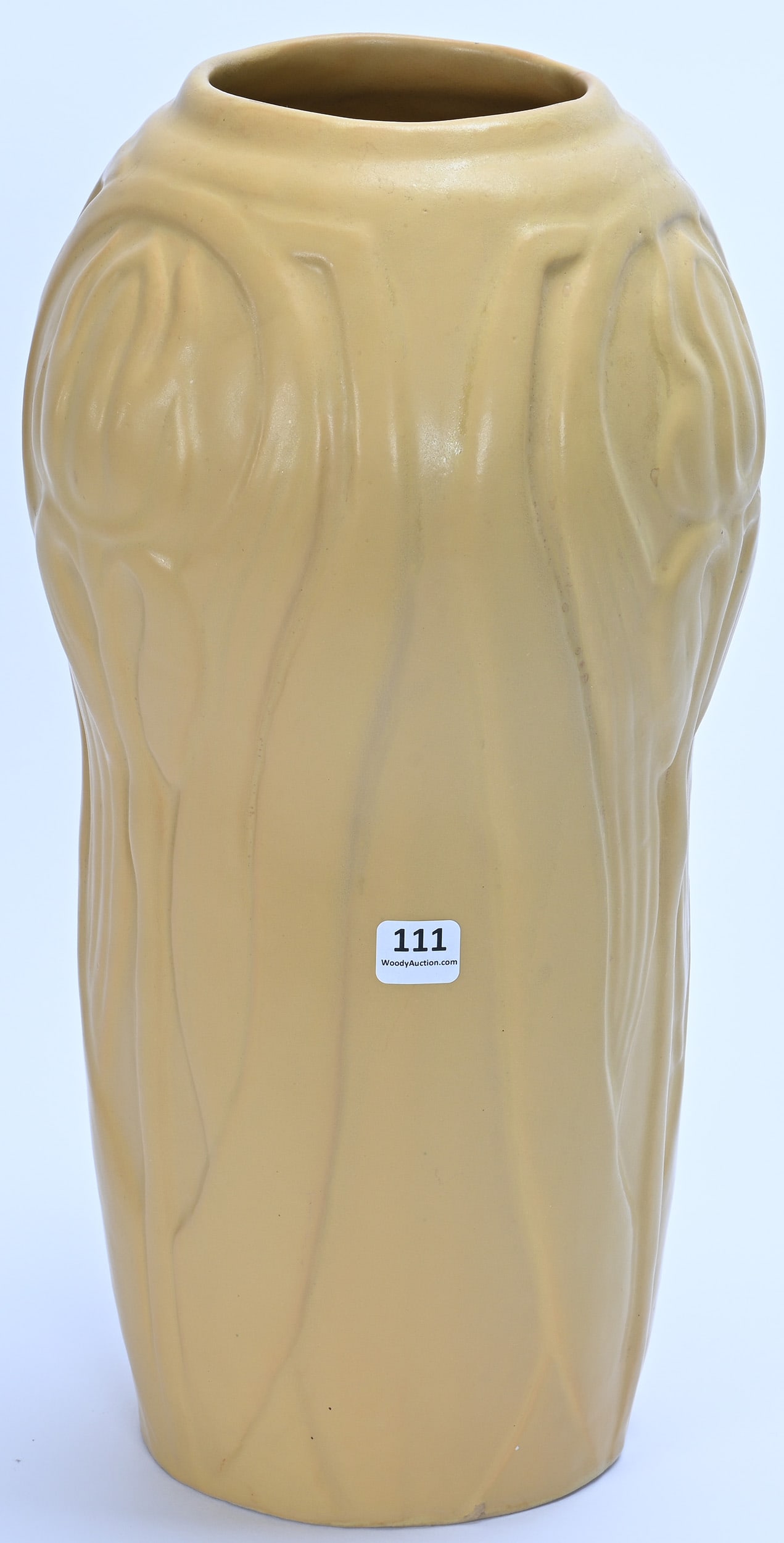 Large Vase, Van Briggle Art Pottery, Iris Pattern - 2