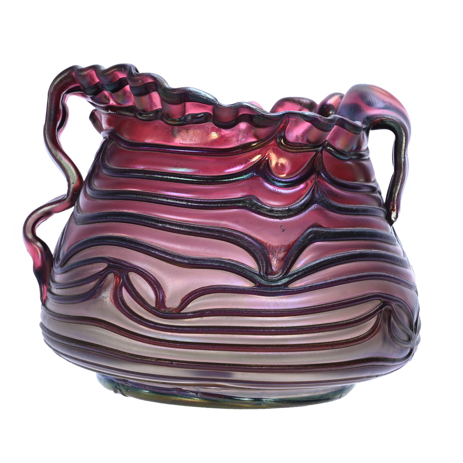 Vase, Unmarked Pallme Konig Art Glass (1 of 4)