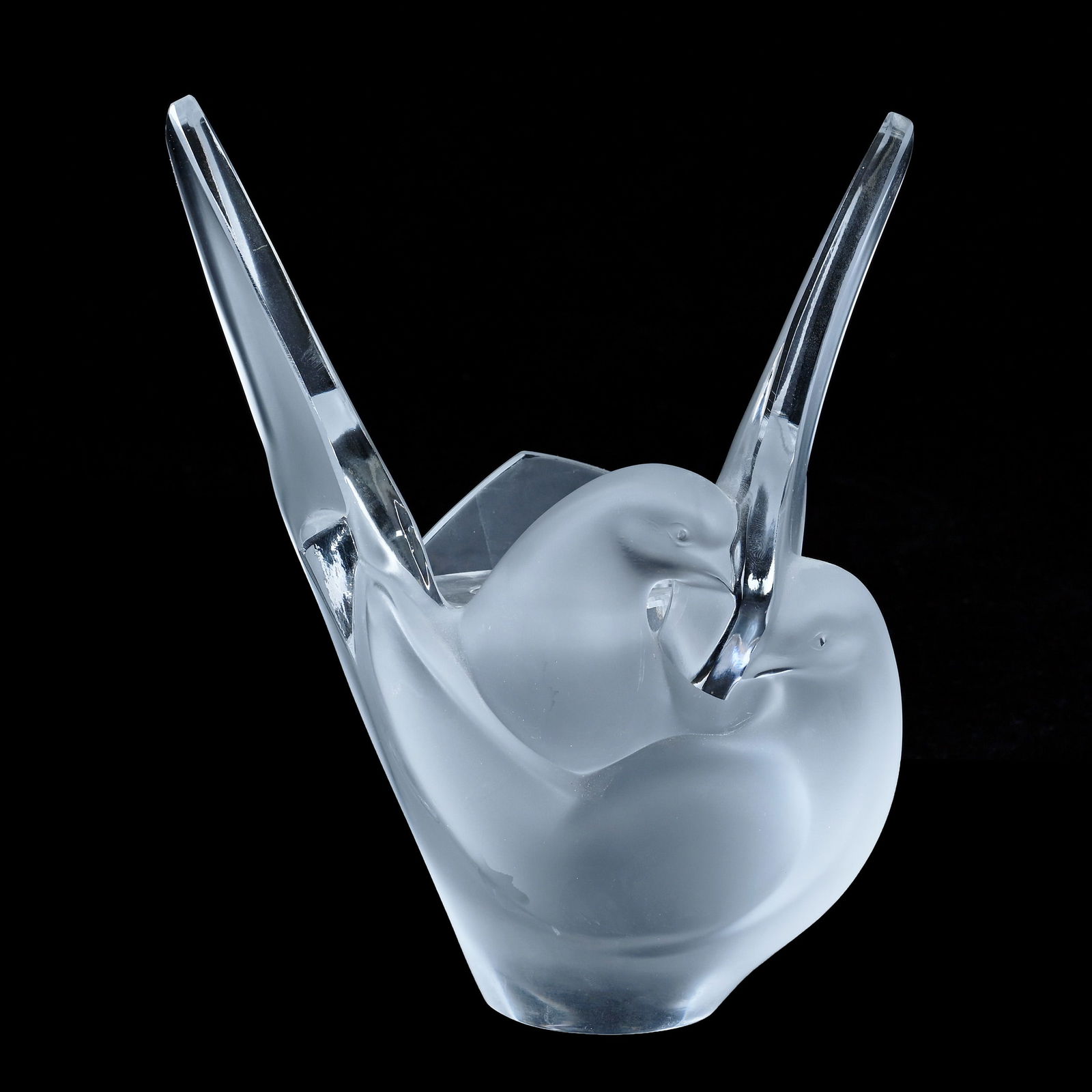 Figural Sculpture Vase, Signed Lalique France, Titled "Sylvie" (1 of 4)