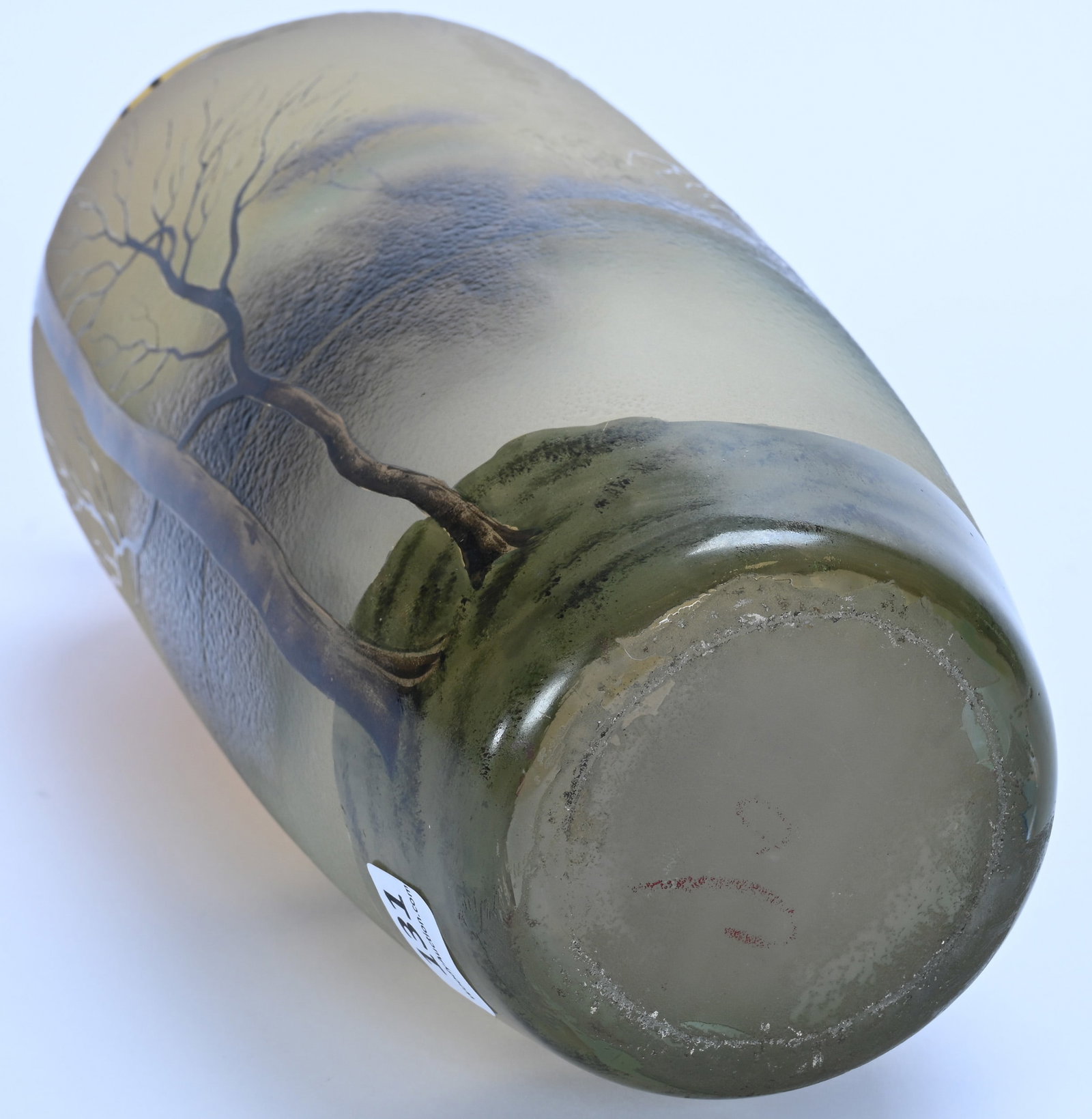 Vase, Signed Muller Fres Luneville, French Cameo Art Glass - 3