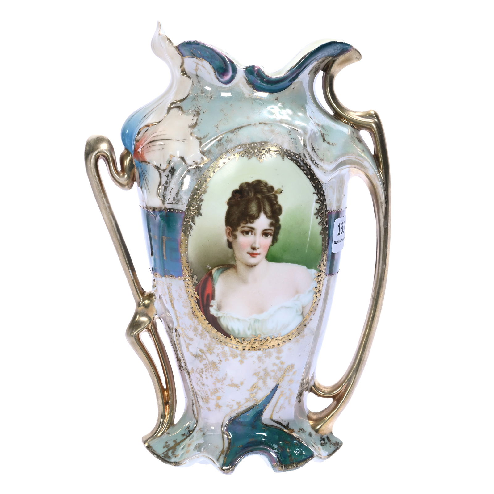 Two Handled Vase, Marked Royal Vienna (Prussia Style) (1 of 4)