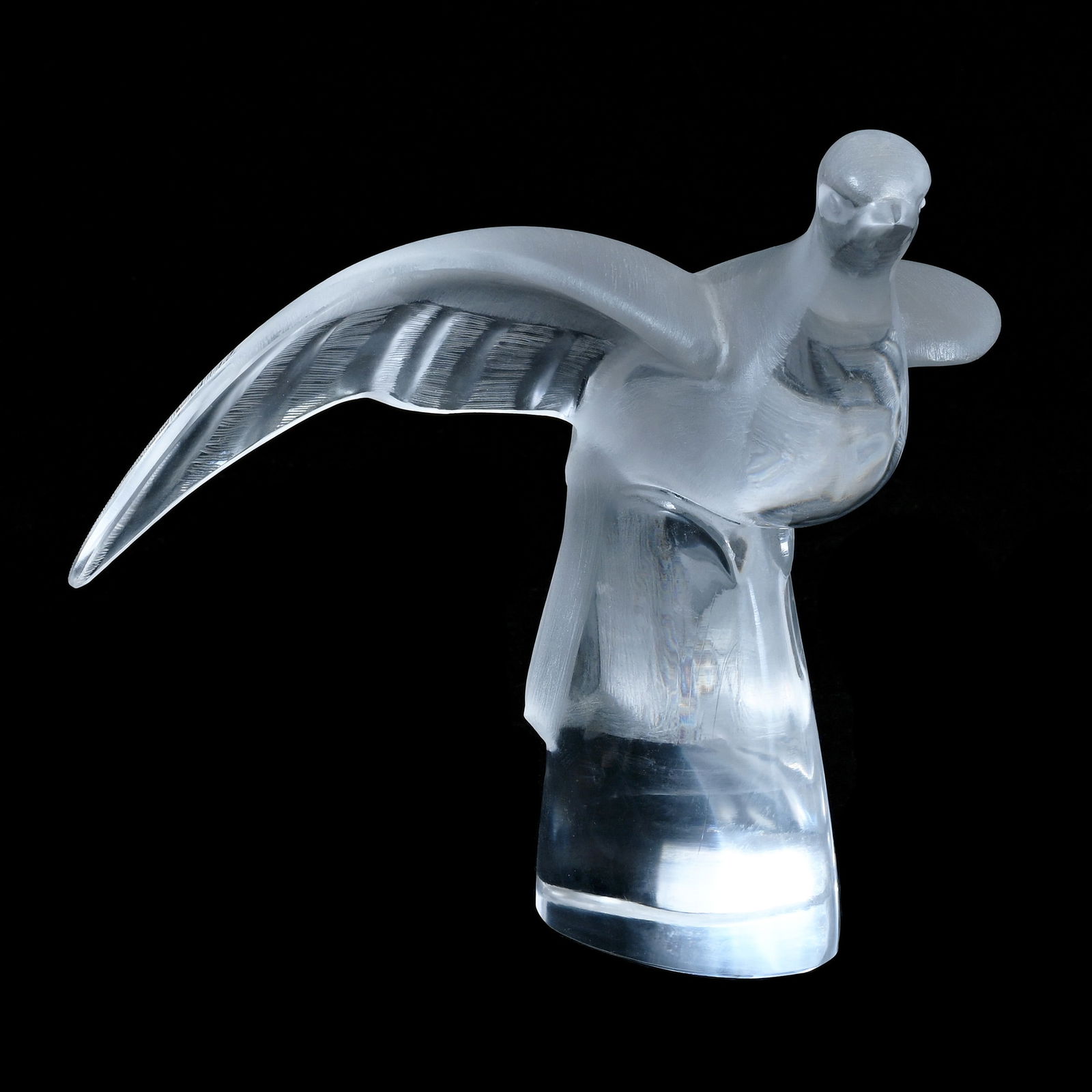 Figural Sculpture, Signed Lalique France, "Colombe Clita" Dove In Flight (1 of 4)