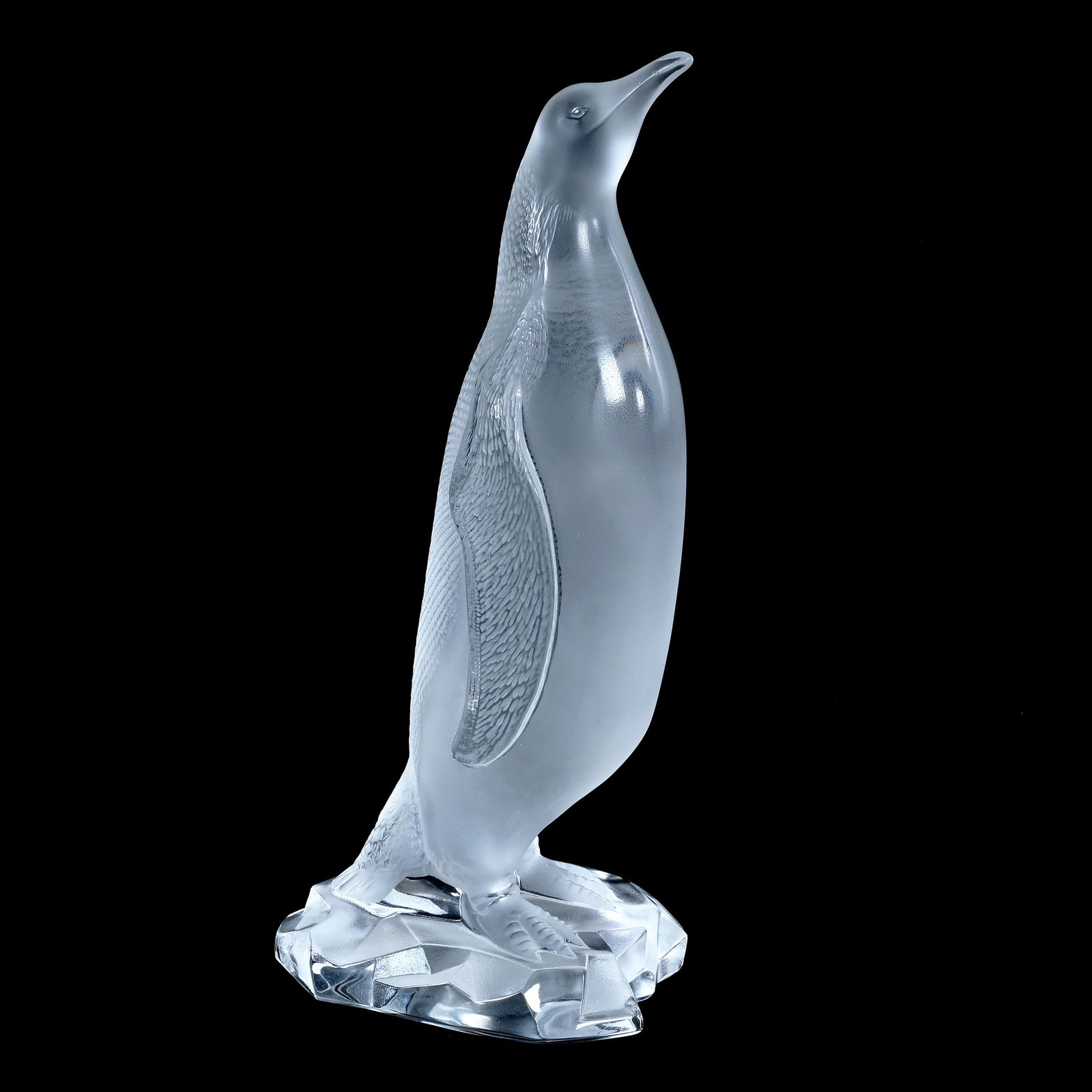 Figural Sculpture, Signed Lalique France, Emperor Penguin (1 of 4)