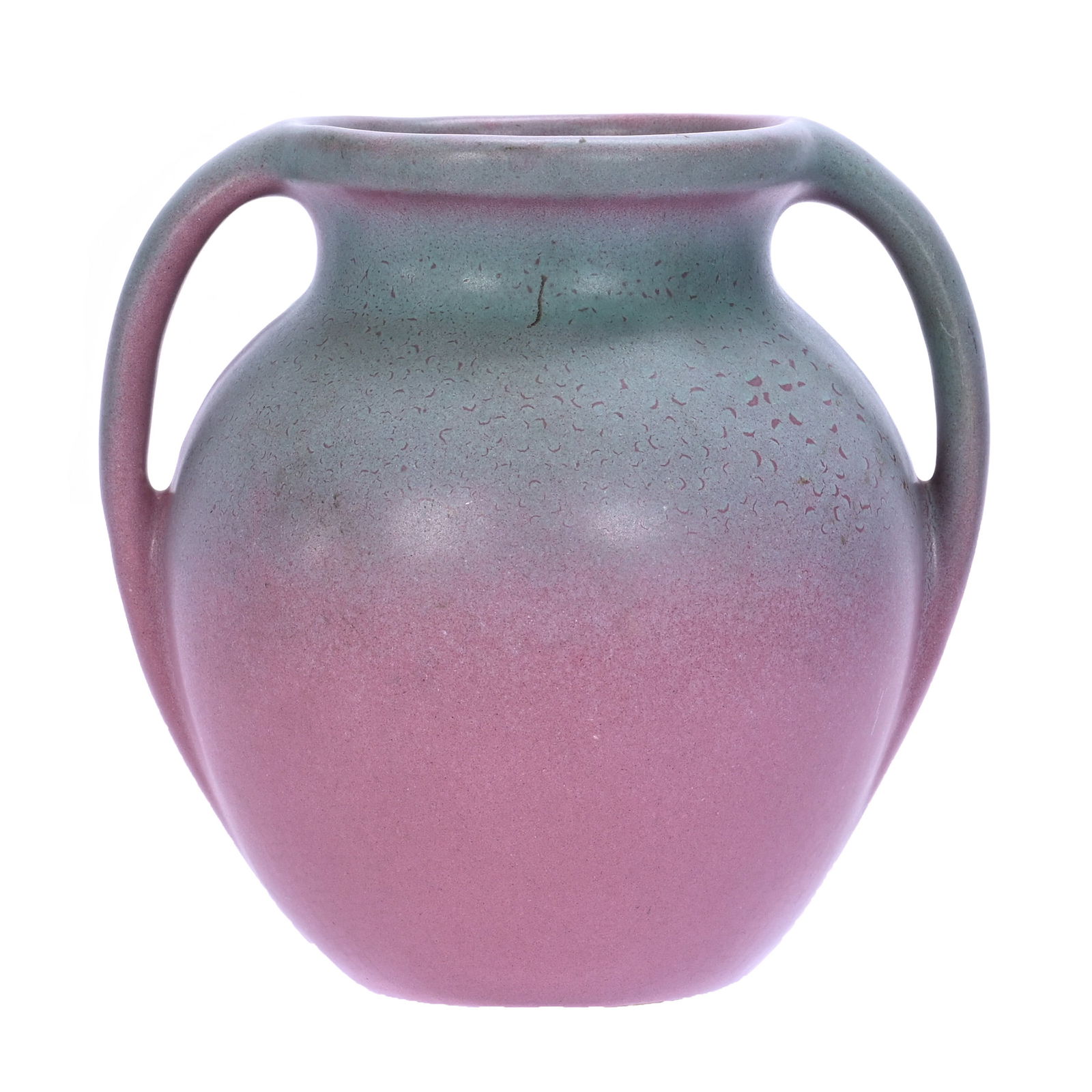 Two Handled Vase, Marked Hywood Art Pottery By Niloak (1 of 3)