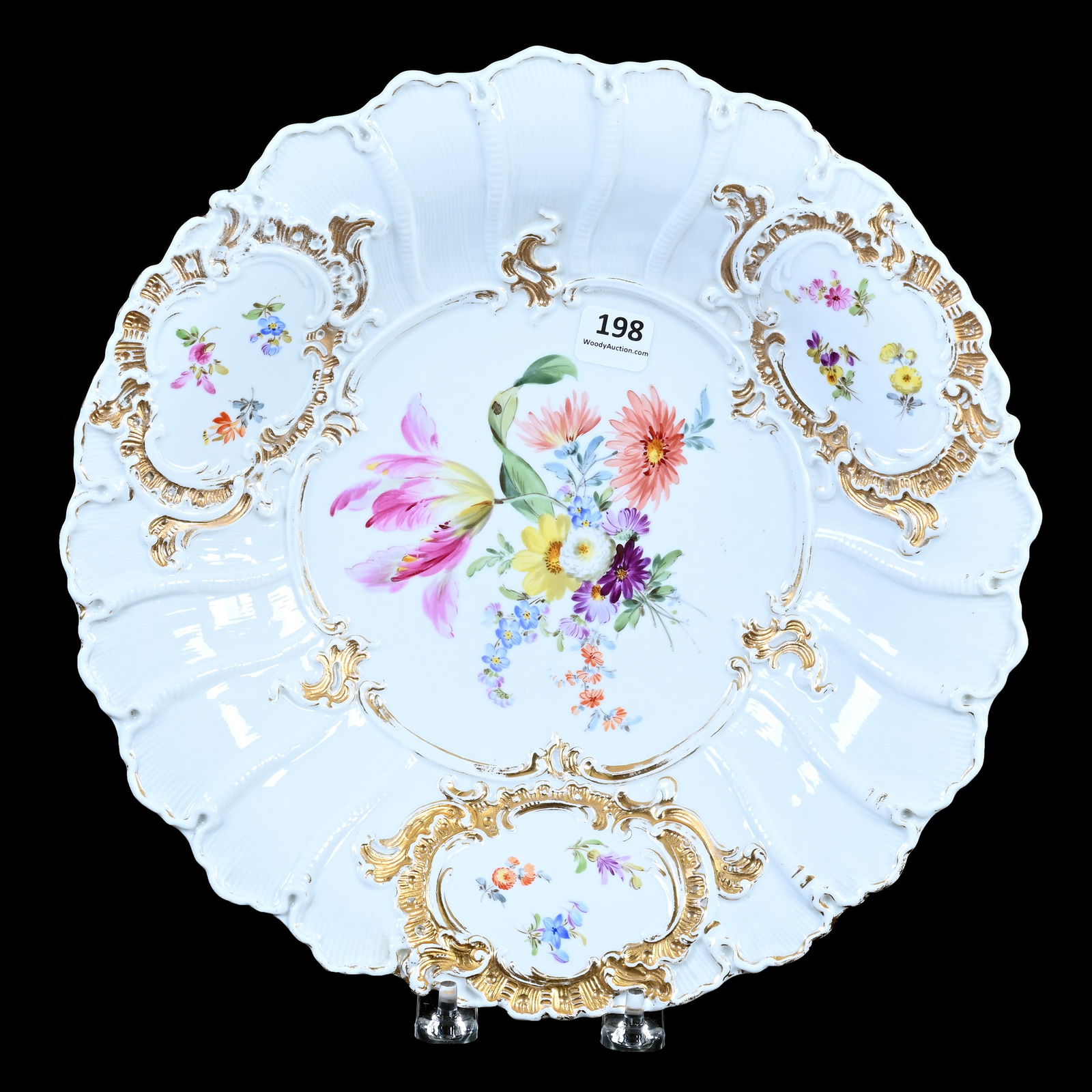 Plate, Meissen Blue Crossed Swords Mark (1 of 2)