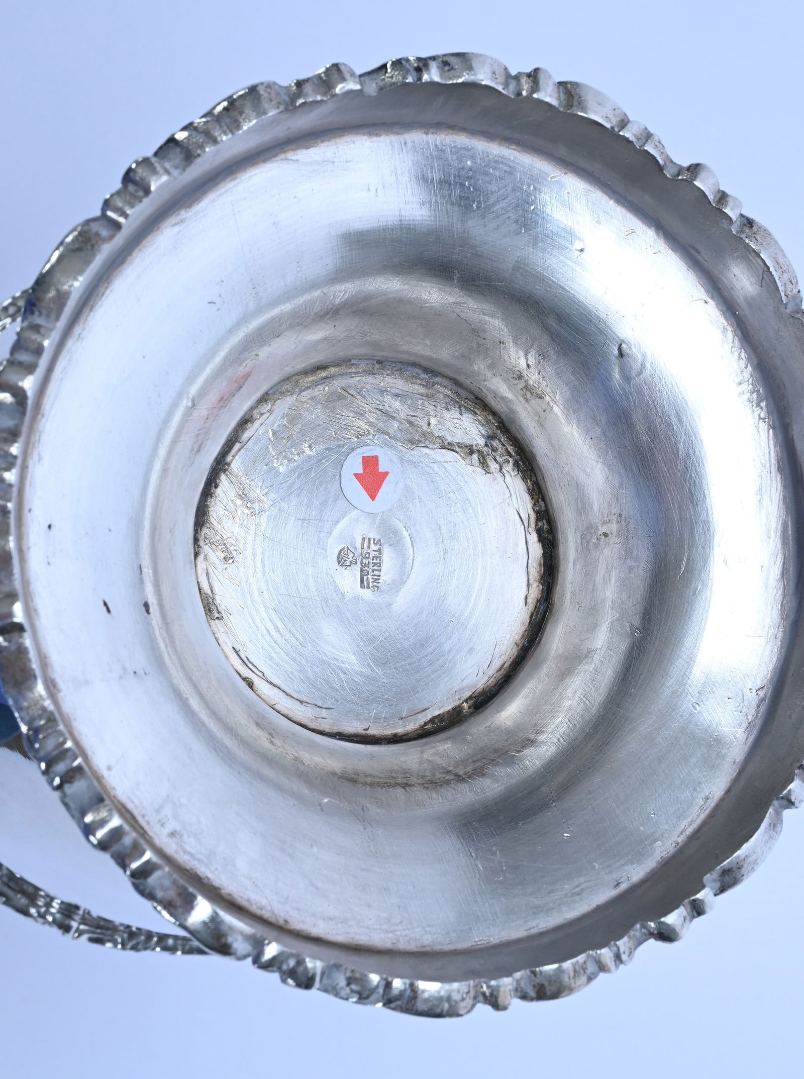 Pedestal Pitcher, Solid Sterling Silver - 4