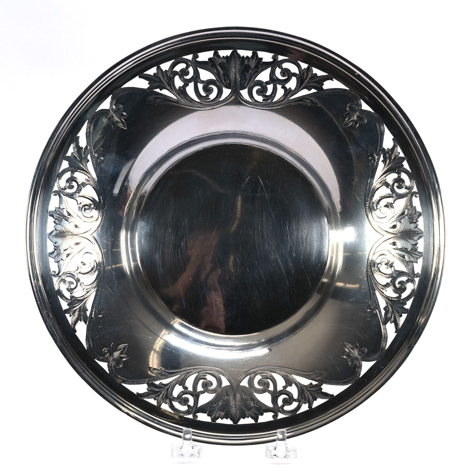 Bowl, Solid Sterling Silver Marked S&E (Sweetser Co, NY), Circa 1900-1915 (1 of 3)