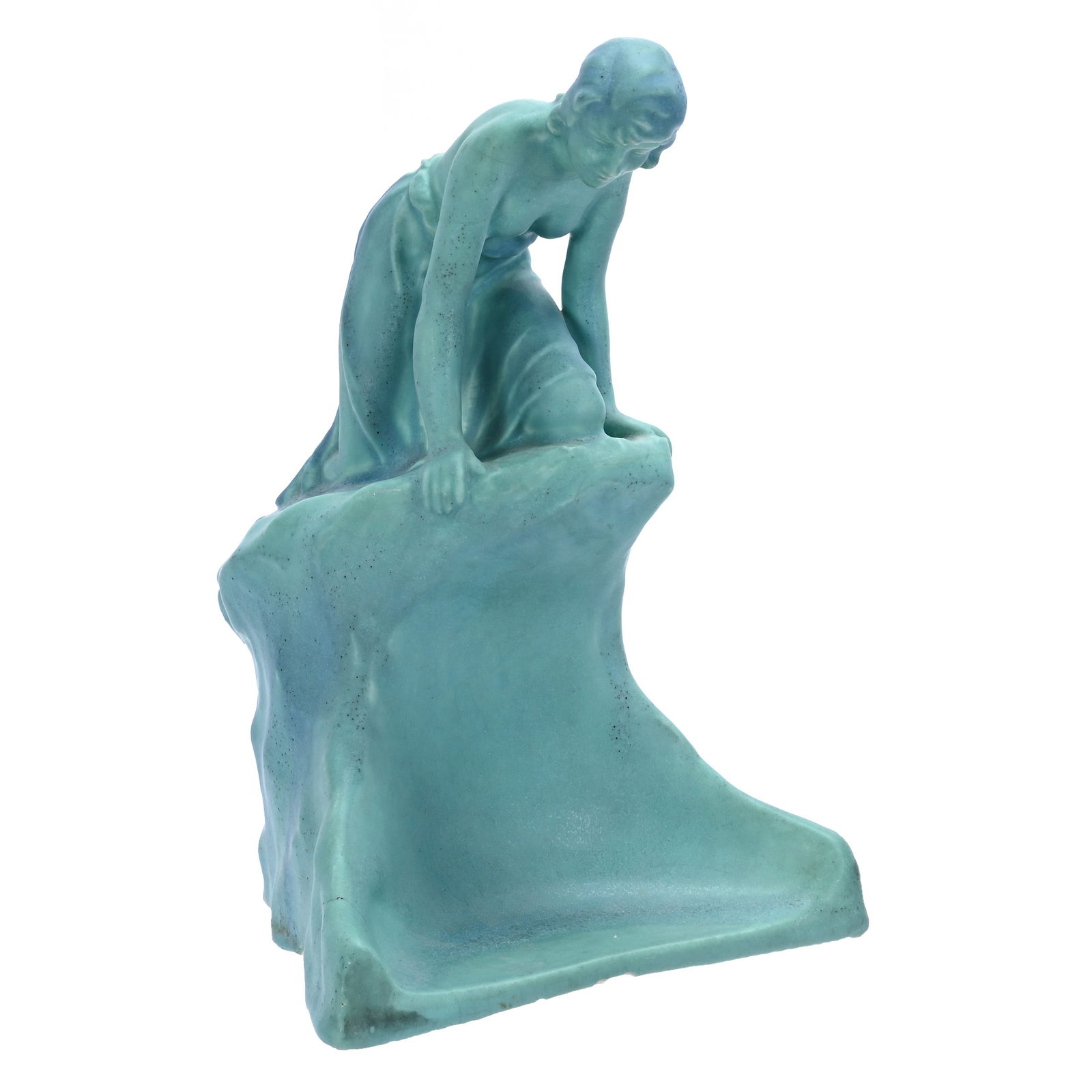 Sculpture, Unmarked Van Briggle Art Pottery, "Lady Of The Lake" (1 of 5)