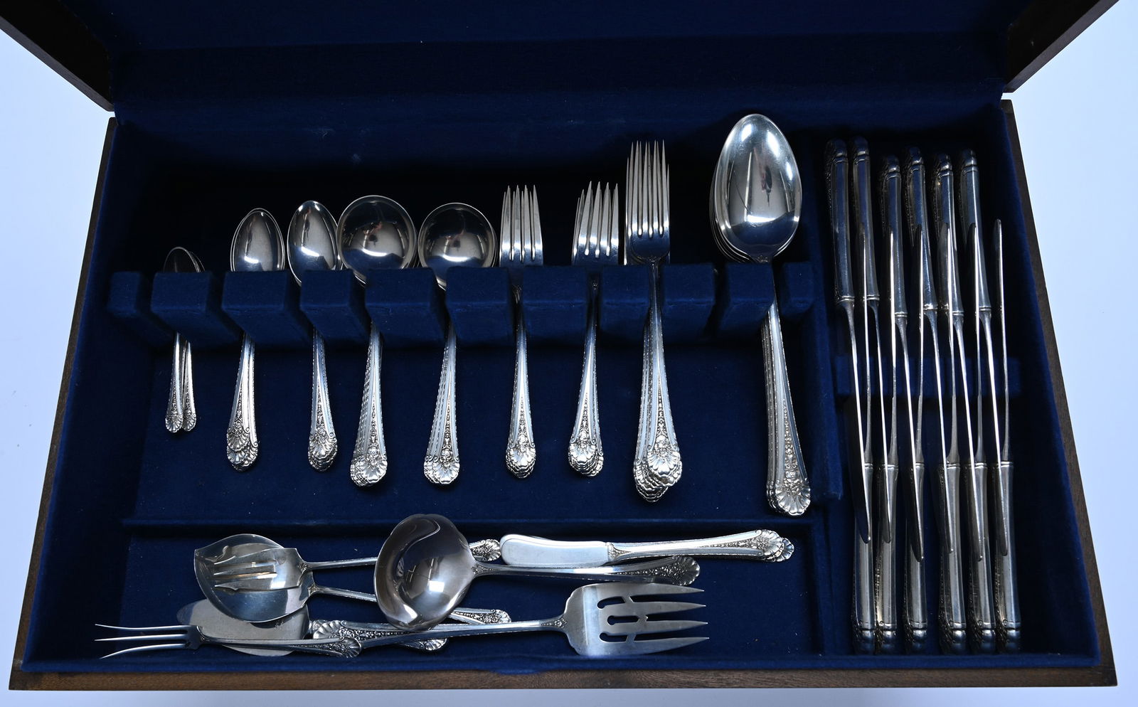 Solid Sterling Silver Flatware Set, Royal Windsor Pattern By Towle, Patented 1935 - 2