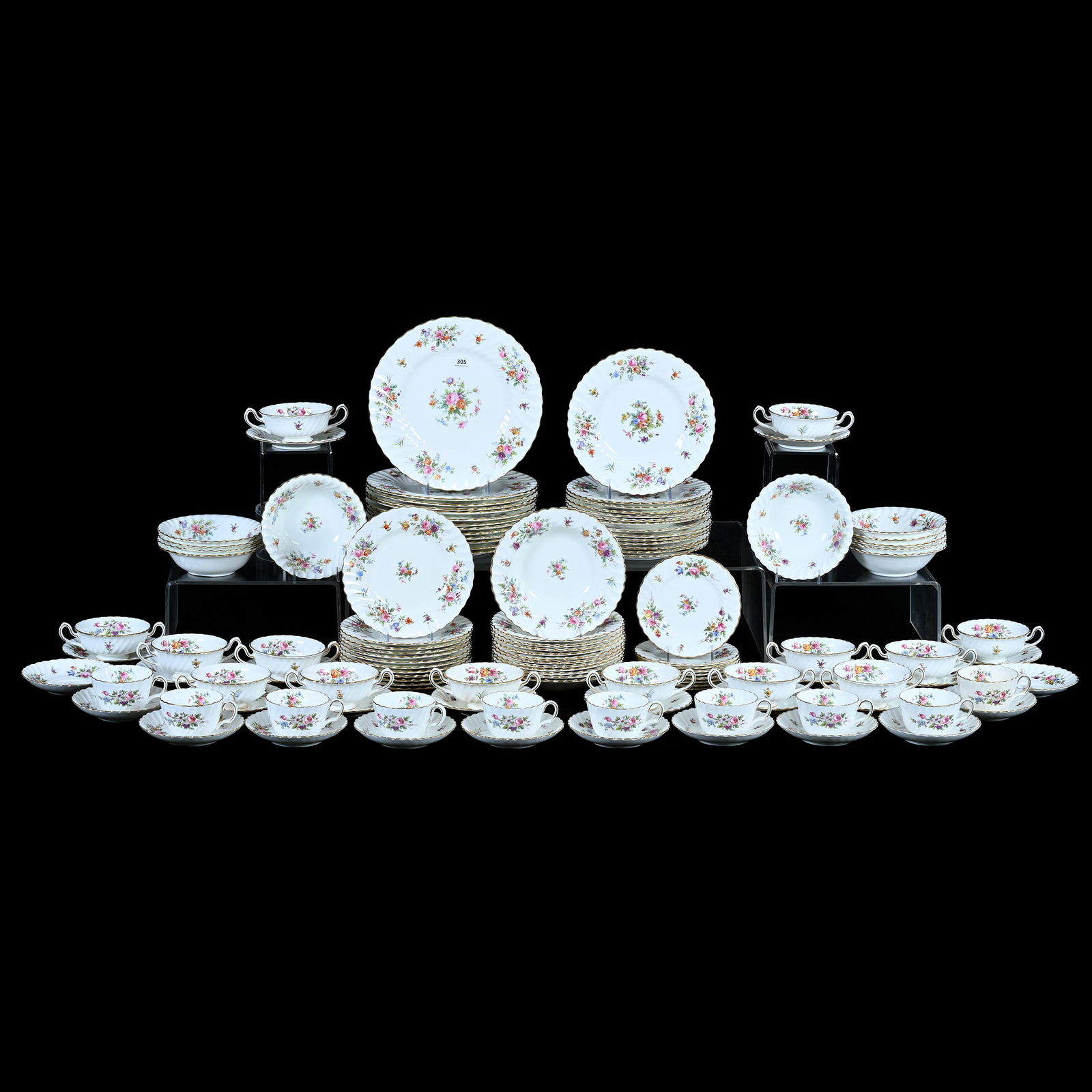 (121) Piece Dinnerware Set By Minton In Marlow Pattern (1 of 10)