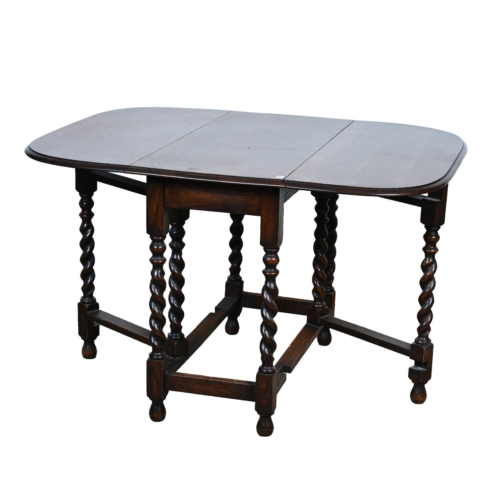 Oak Drop Leaf, Barley Twist Table (1 of 3)