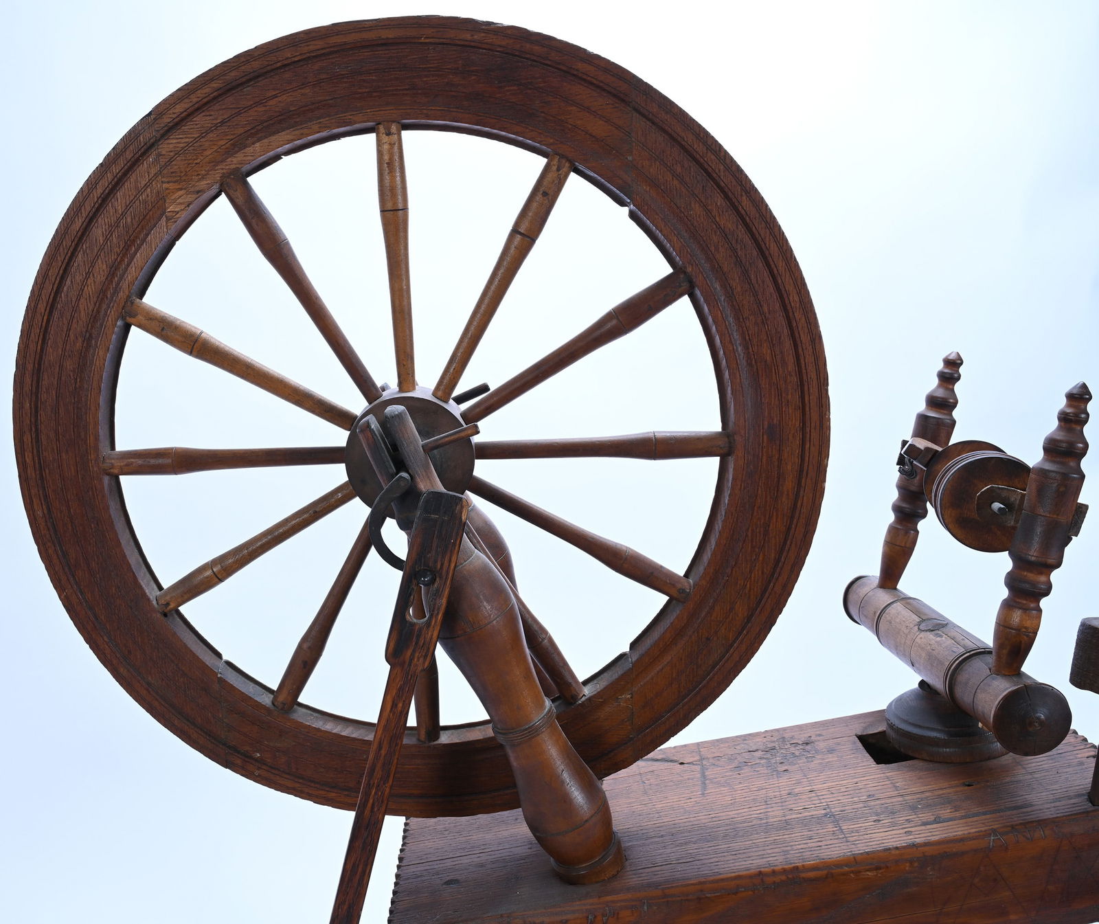 Spinning Wheel, Oak - 4