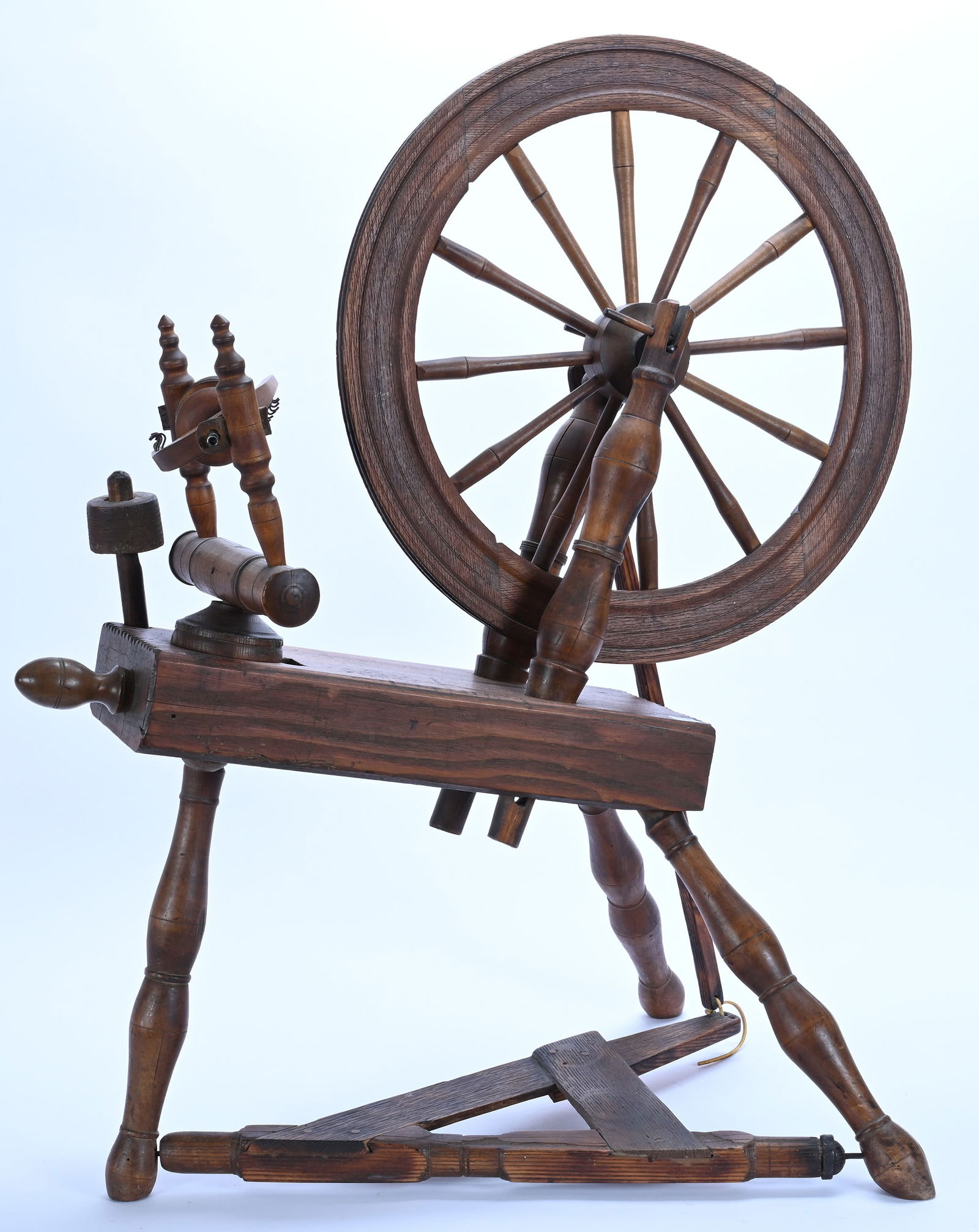 Spinning Wheel, Oak - 5