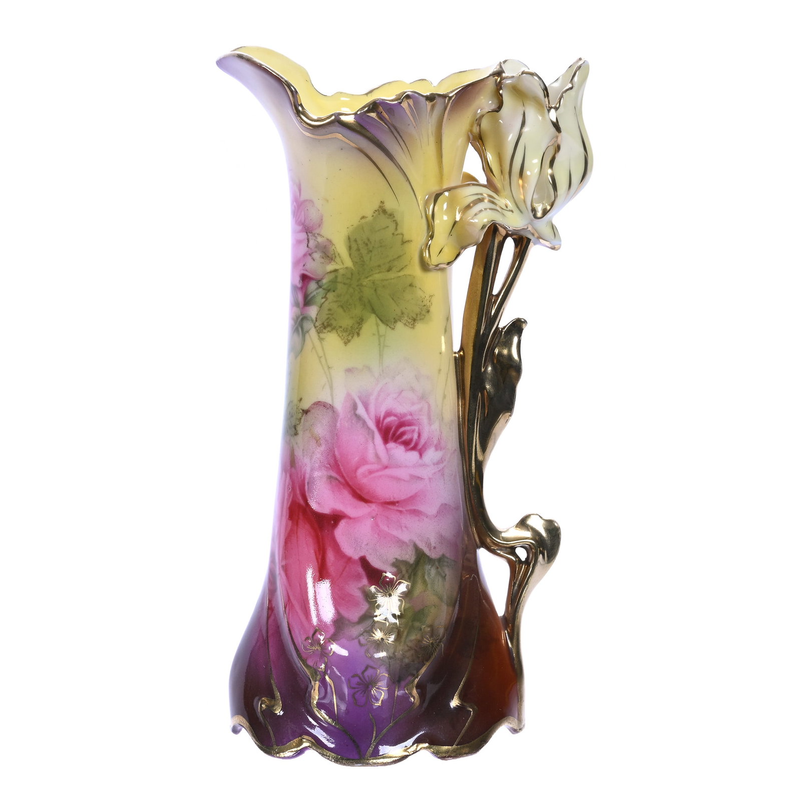Tulip Handled Pitcher, Marked Royal Vienna (1 of 3)