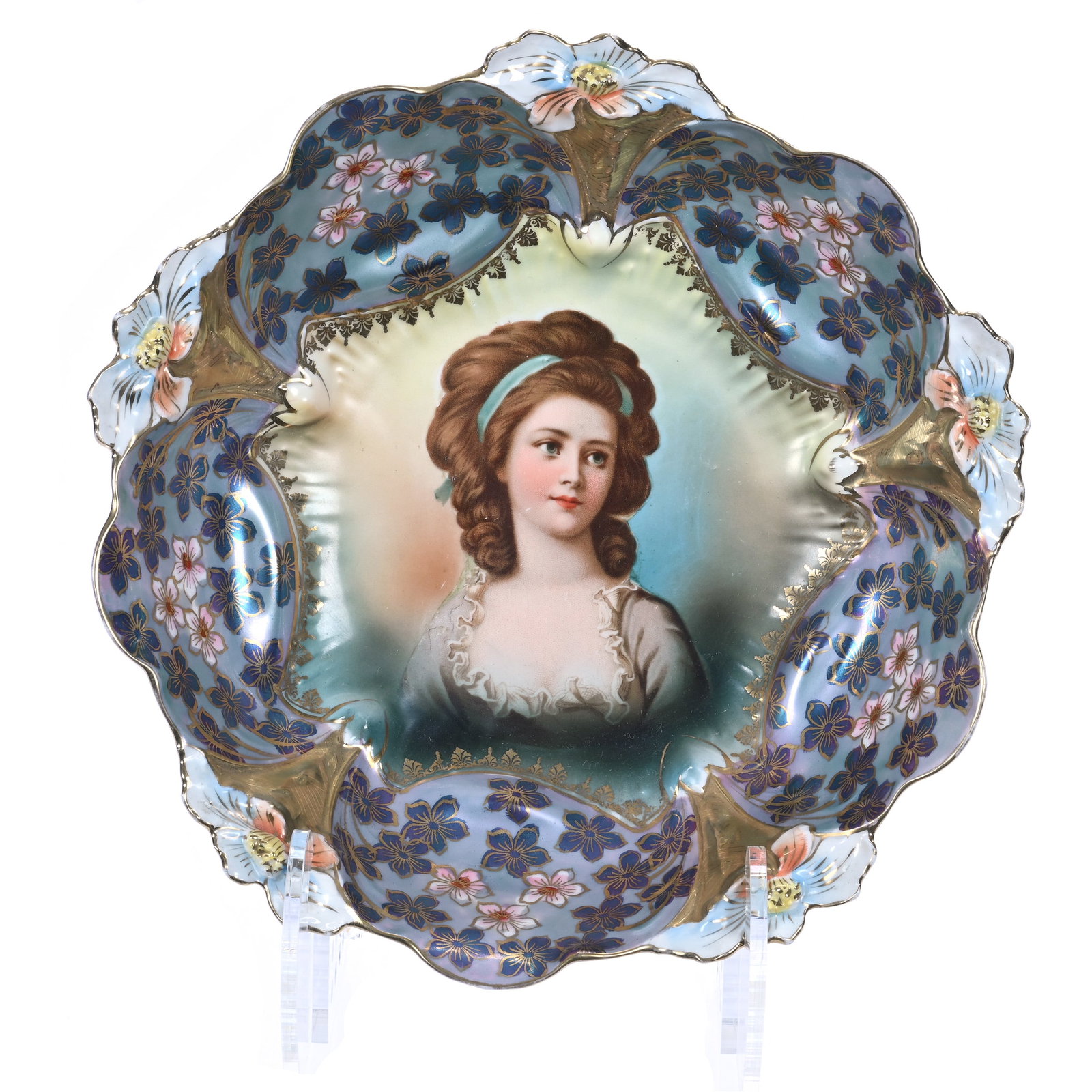 Bowl, Marked Royal Vienna (Prussia Lily Mold) (1 of 2)