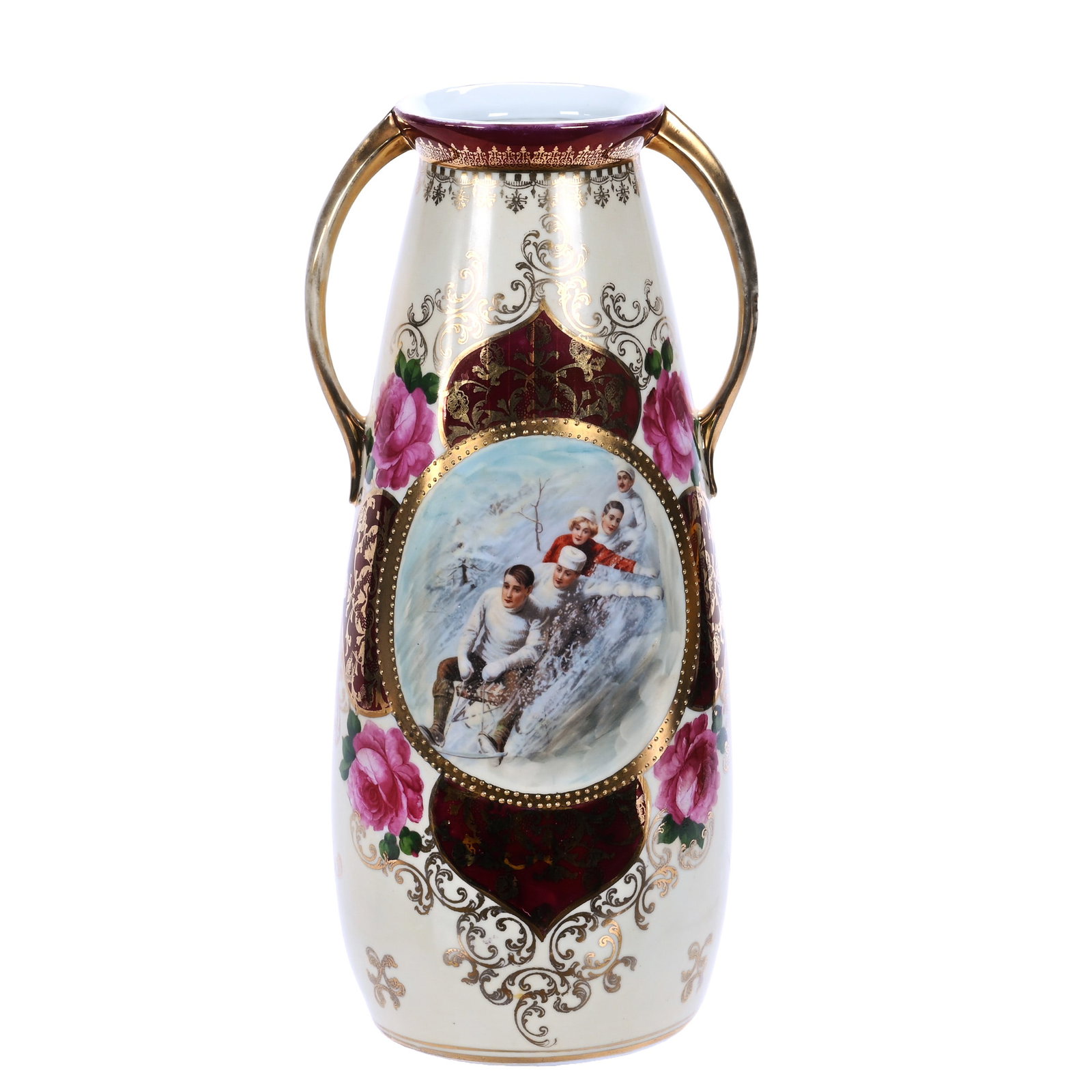 Two Handled Vase, Marked O.S. Germany (1 of 3)