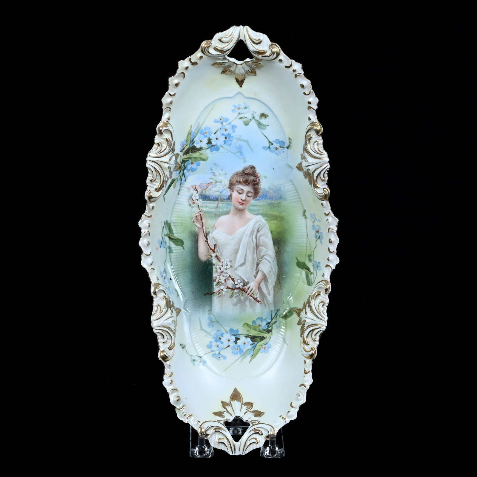 Celery Tray, Marked R.S. Prussia, Fleur De Lys Mold (1 of 2)