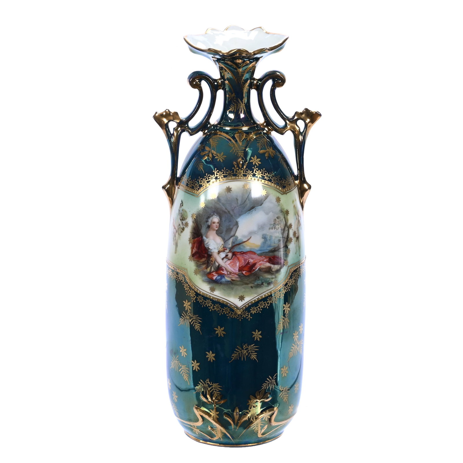 Two Handled Vase, Marked Royal Vienna Germany (1 of 3)