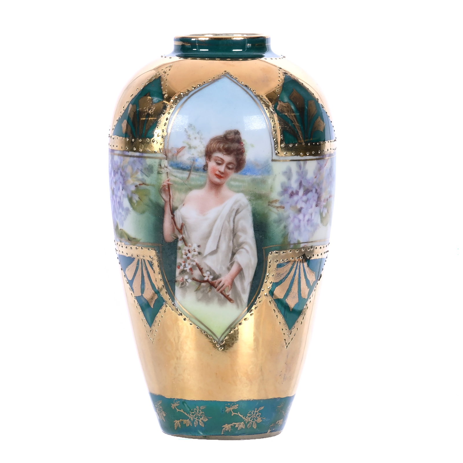 Vase, Marked R.S. Prussia, (Salesman Sample) (1 of 3)