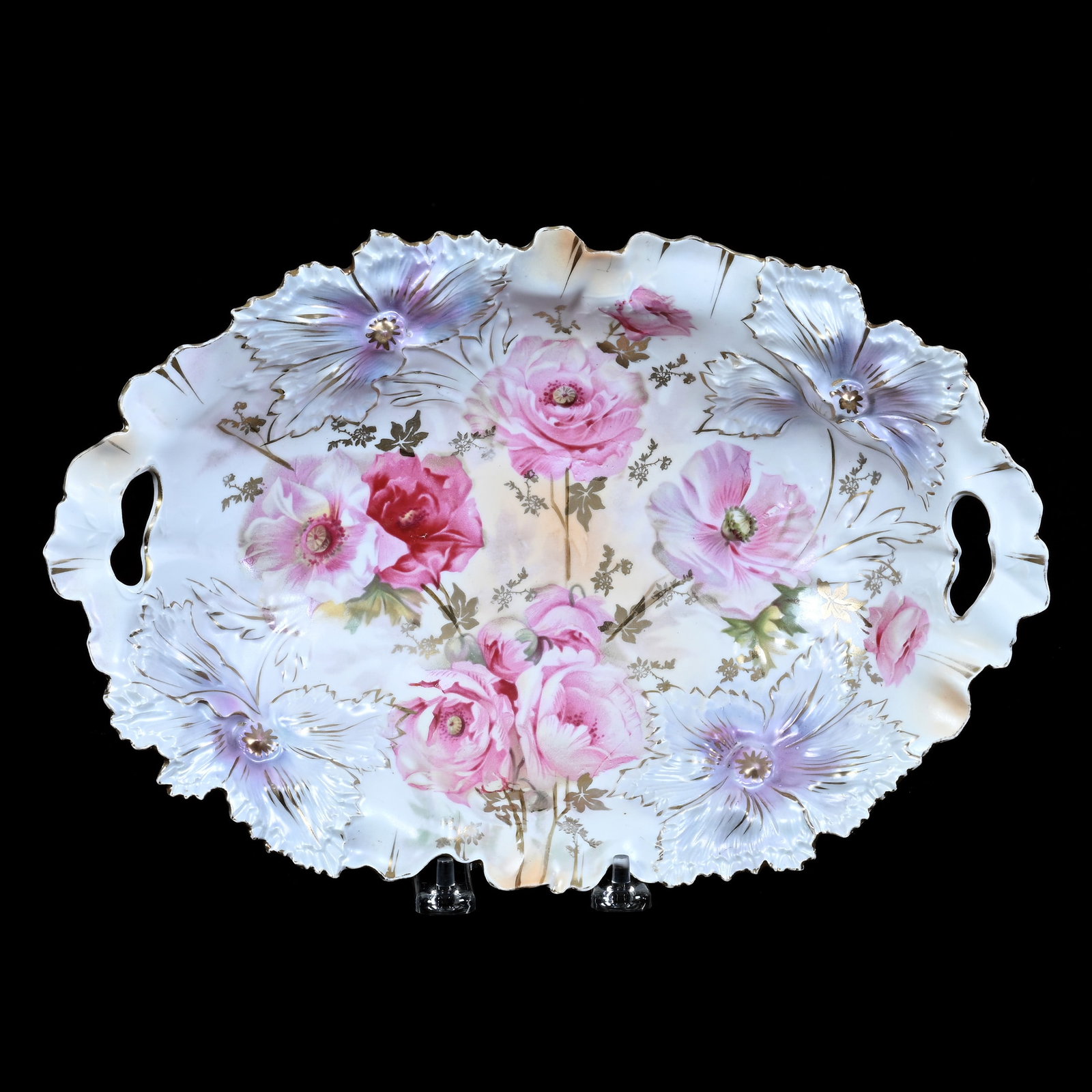 Bread Bowl, Marked R.S. Prussia, Carnation Mold (1 of 2)