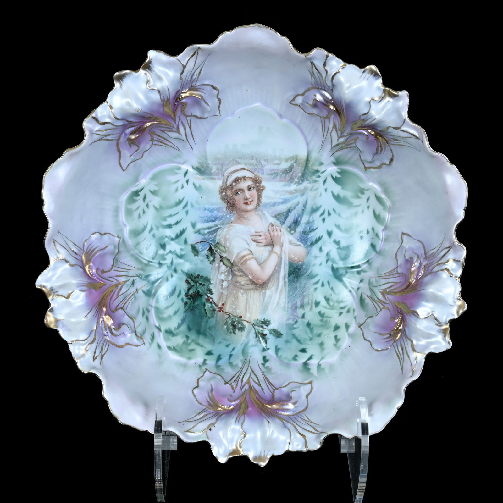 Bowl, Marked R.S. Prussia, Iris Mold (1 of 2)