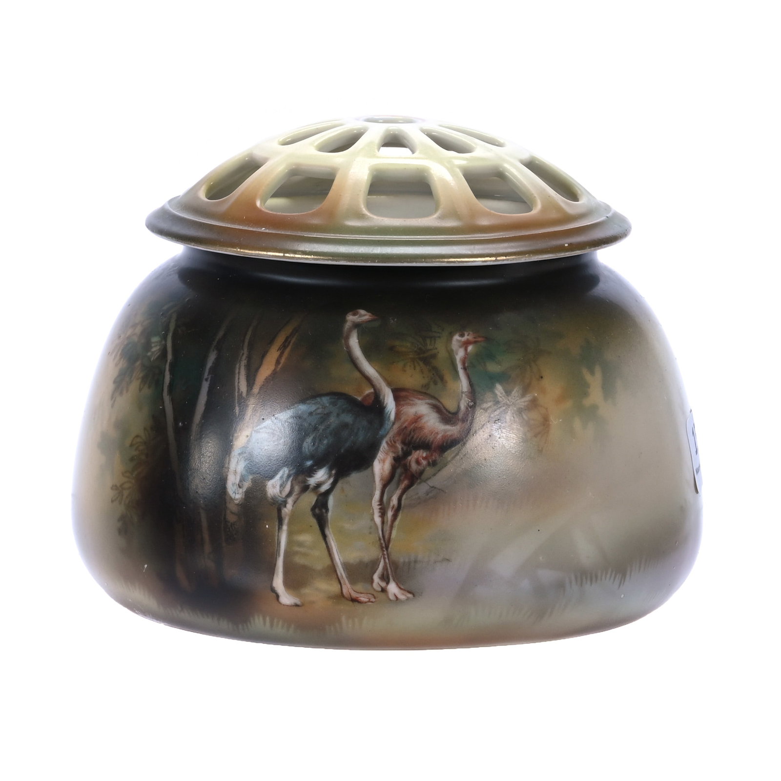 Flower Vase With Original Flower Frog, Marked R.S. Poland (1 of 3)