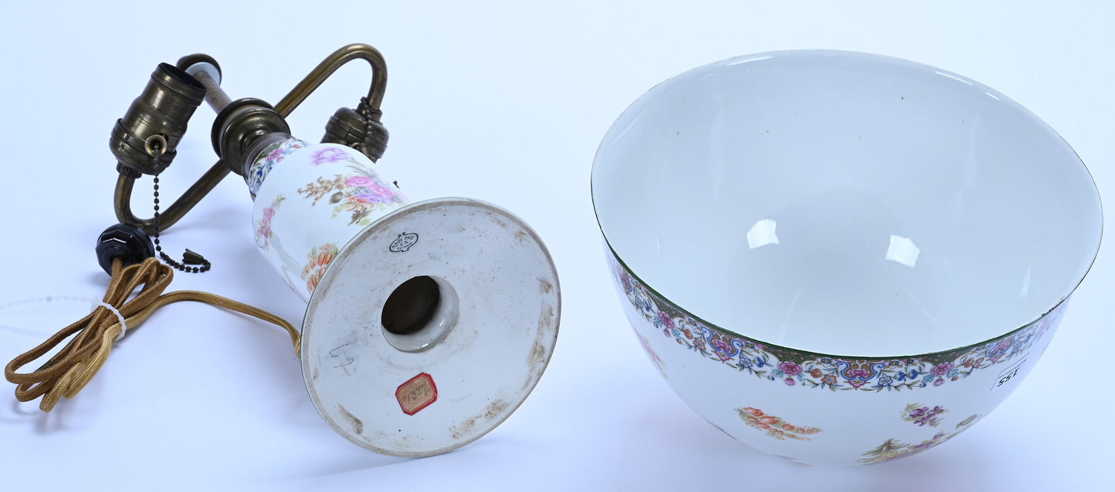 Table Lamp, Marked Prov Saxe - 3