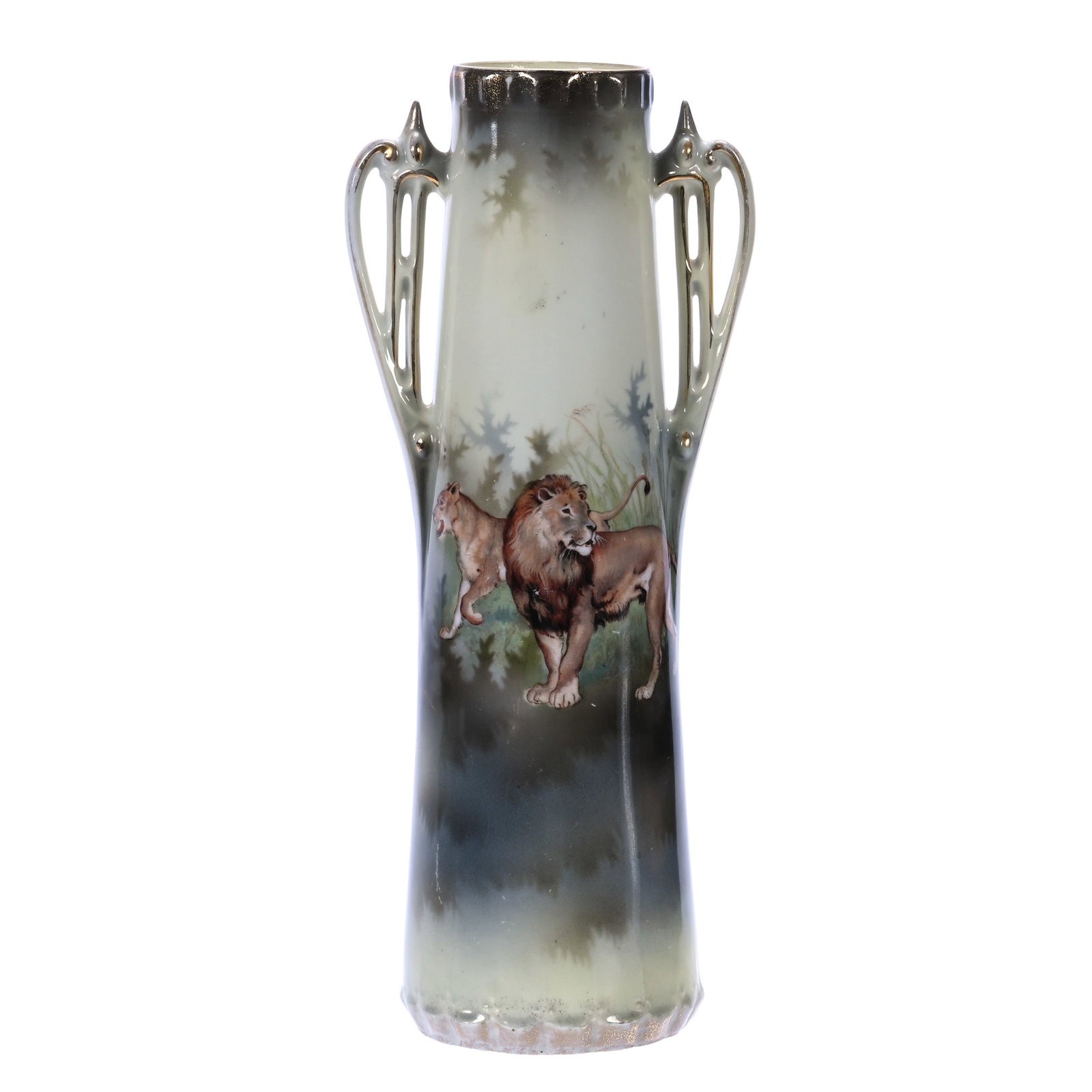 Two Handled Vase, Unmarked R.S. Prussia (1 of 3)