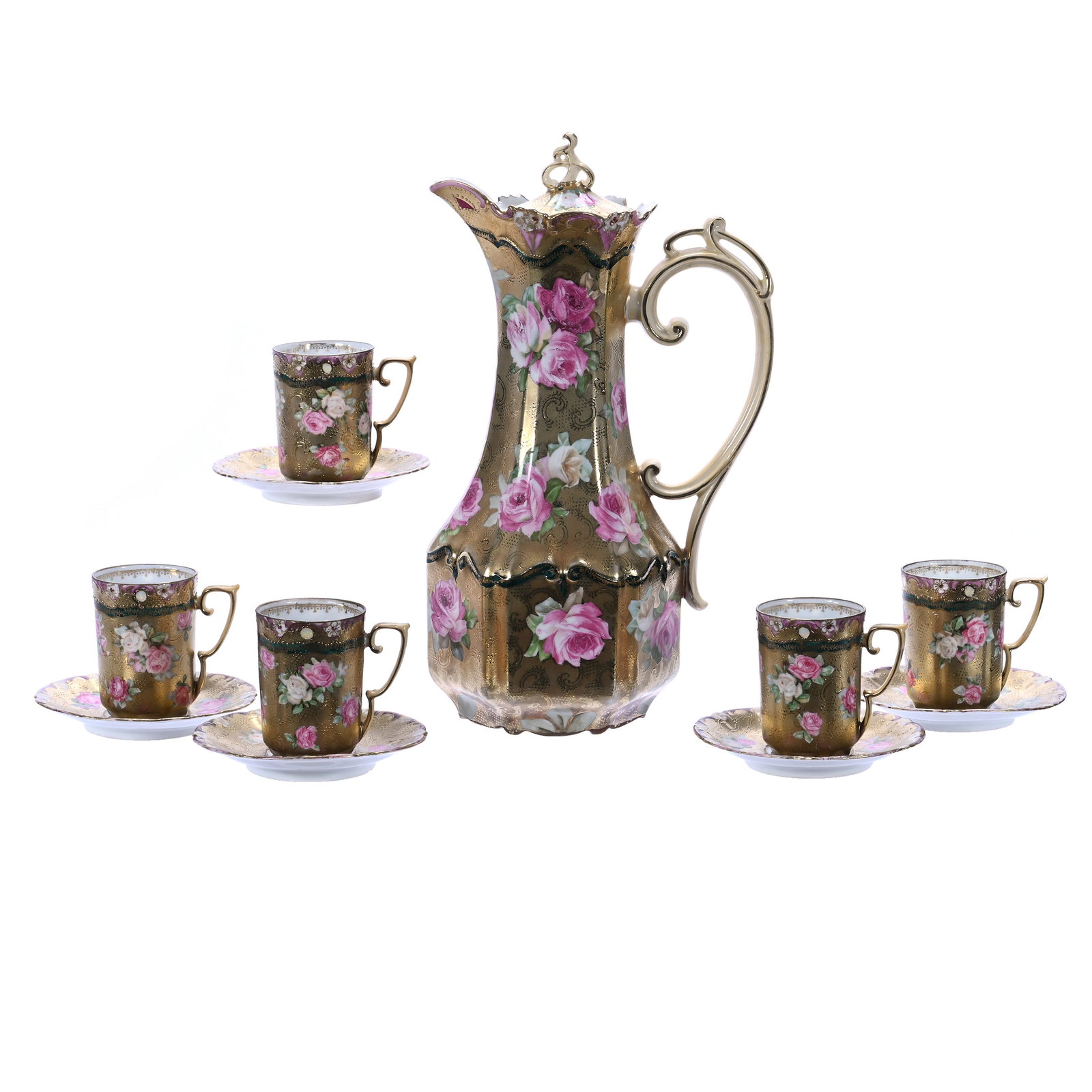 Chocolate Set, Marked R.S. Prussia (1 of 3)