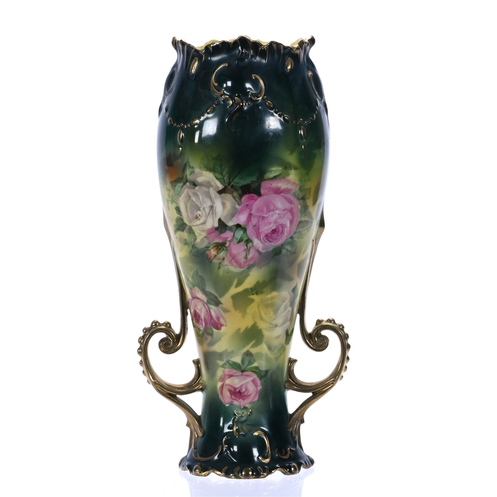 Two Handled Vase, Marked R.S. Prussia (1 of 3)