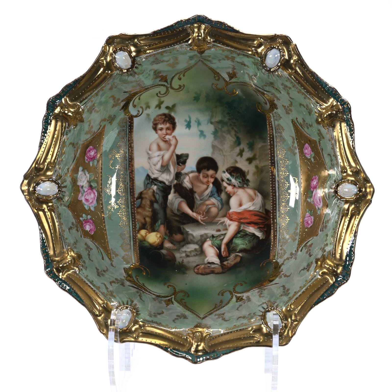 Bowl, Marked R.S. Prussia, Ribbon And Jewel Mold (1 of 2)