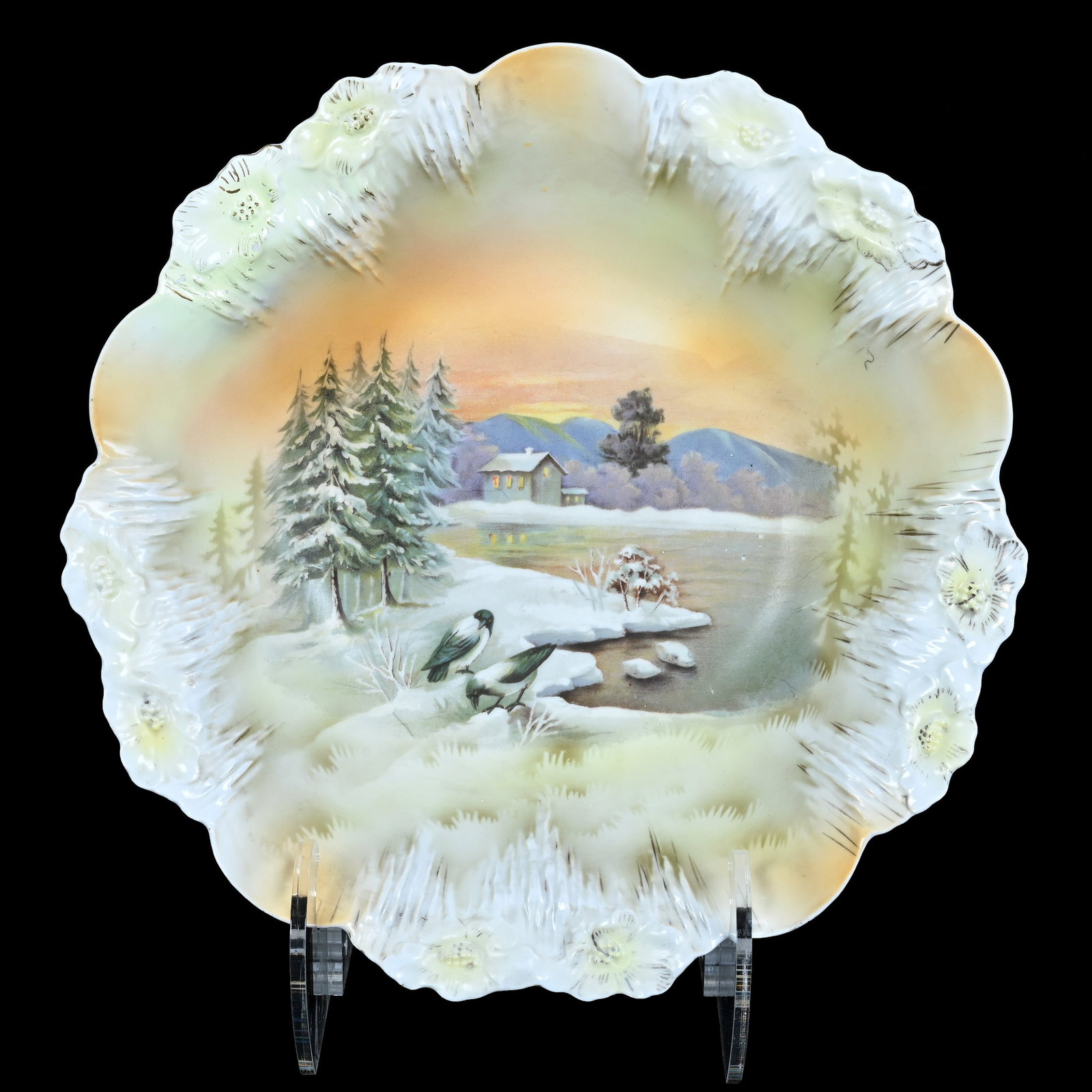 Bowl, Marked R.S. Prussia, Icicle Mold (1 of 4)