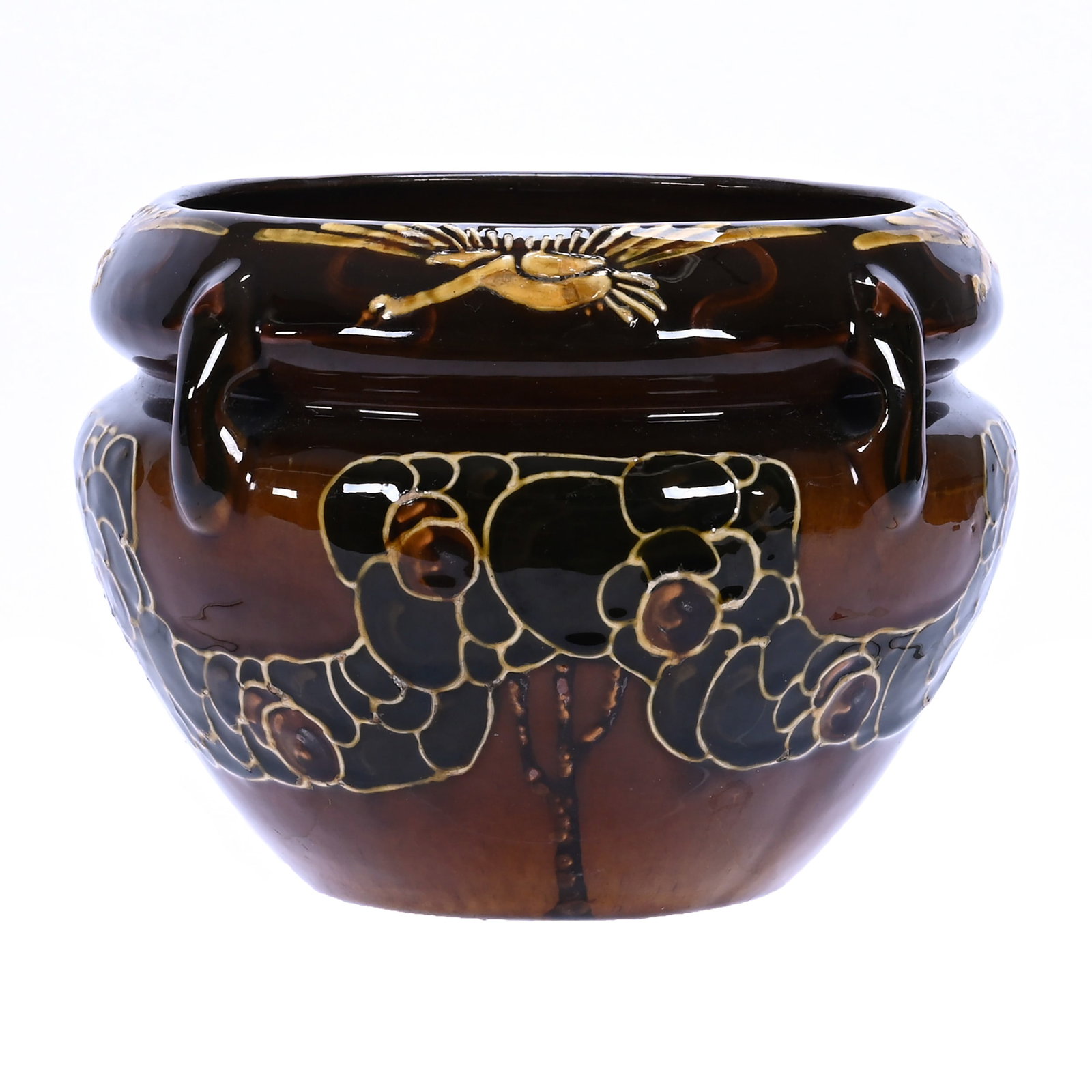 Small Jardiniere, Unmarked Roseville Art Pottery By Harry Rhead (1 of 3)