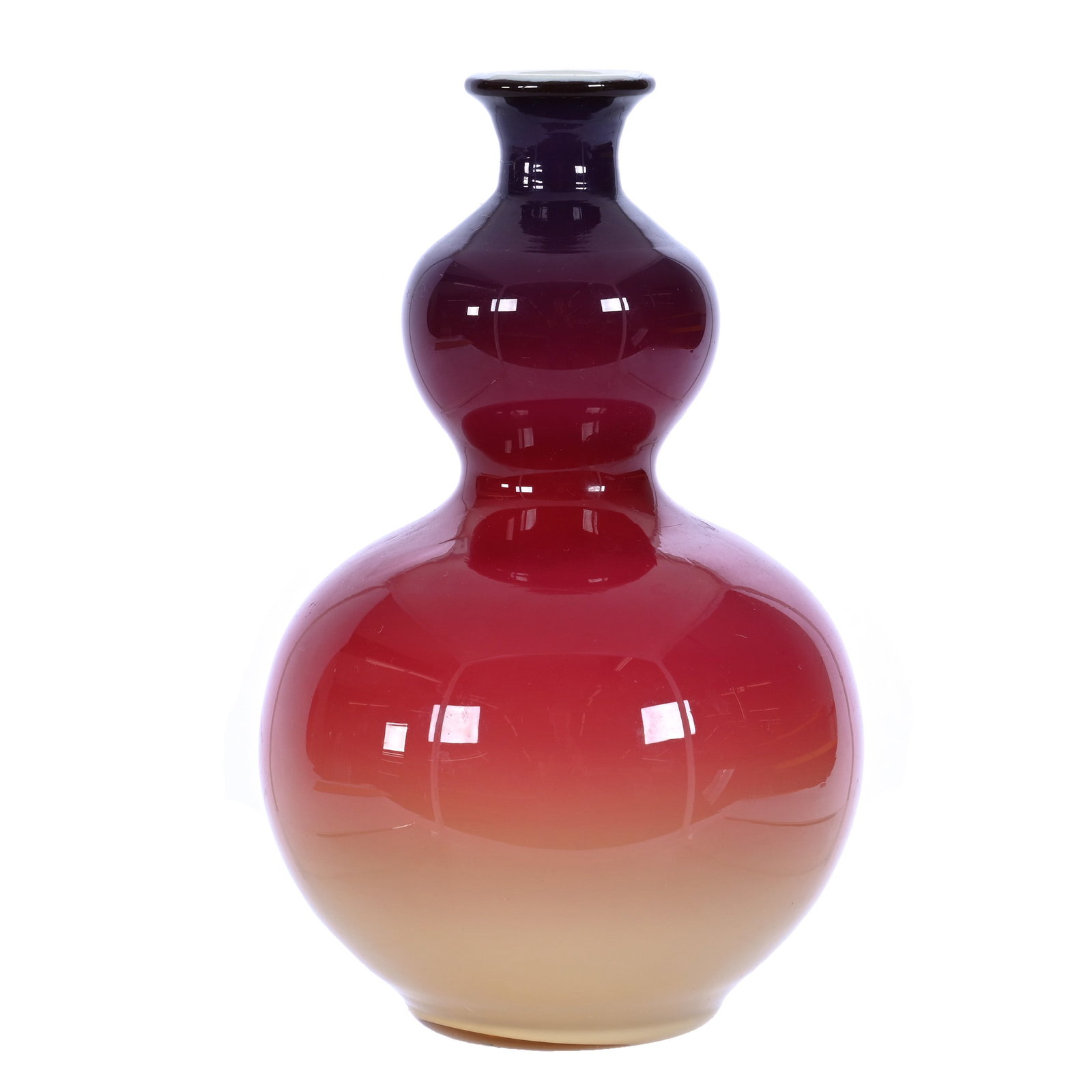 Vase, Wheeling Peachblow Gloss (1 of 3)