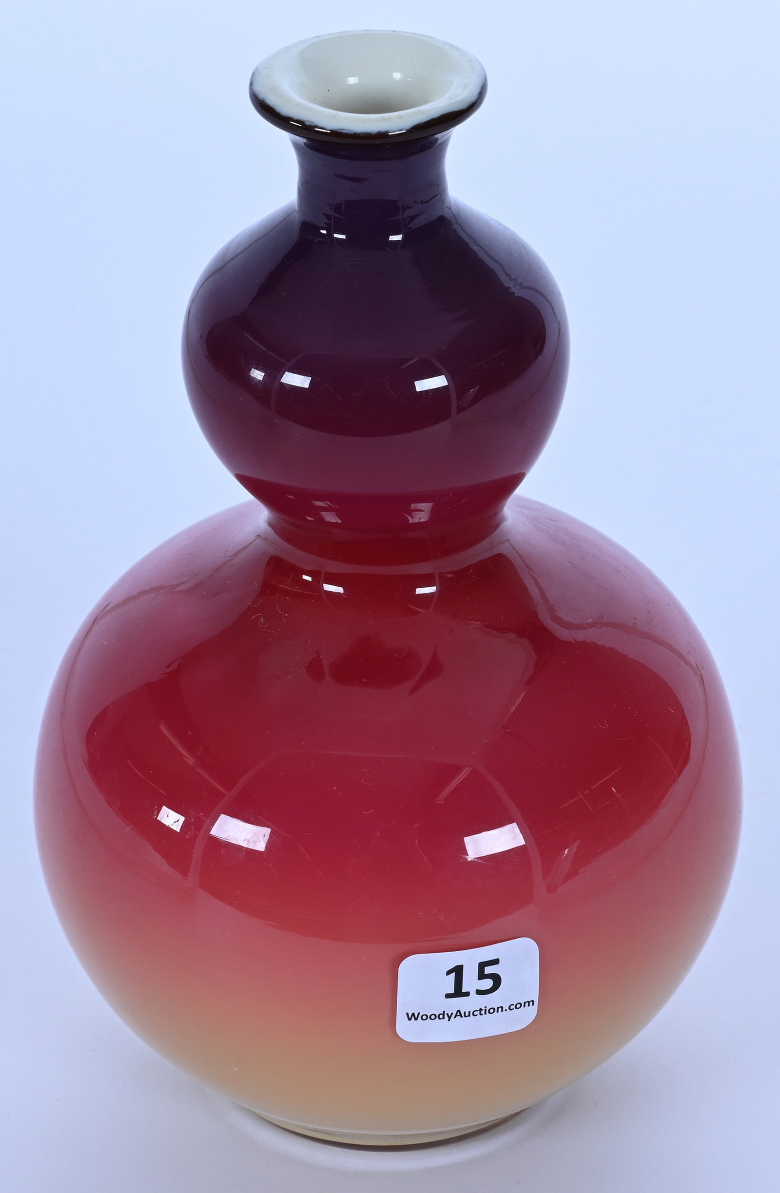 Vase, Wheeling Peachblow Gloss - 2