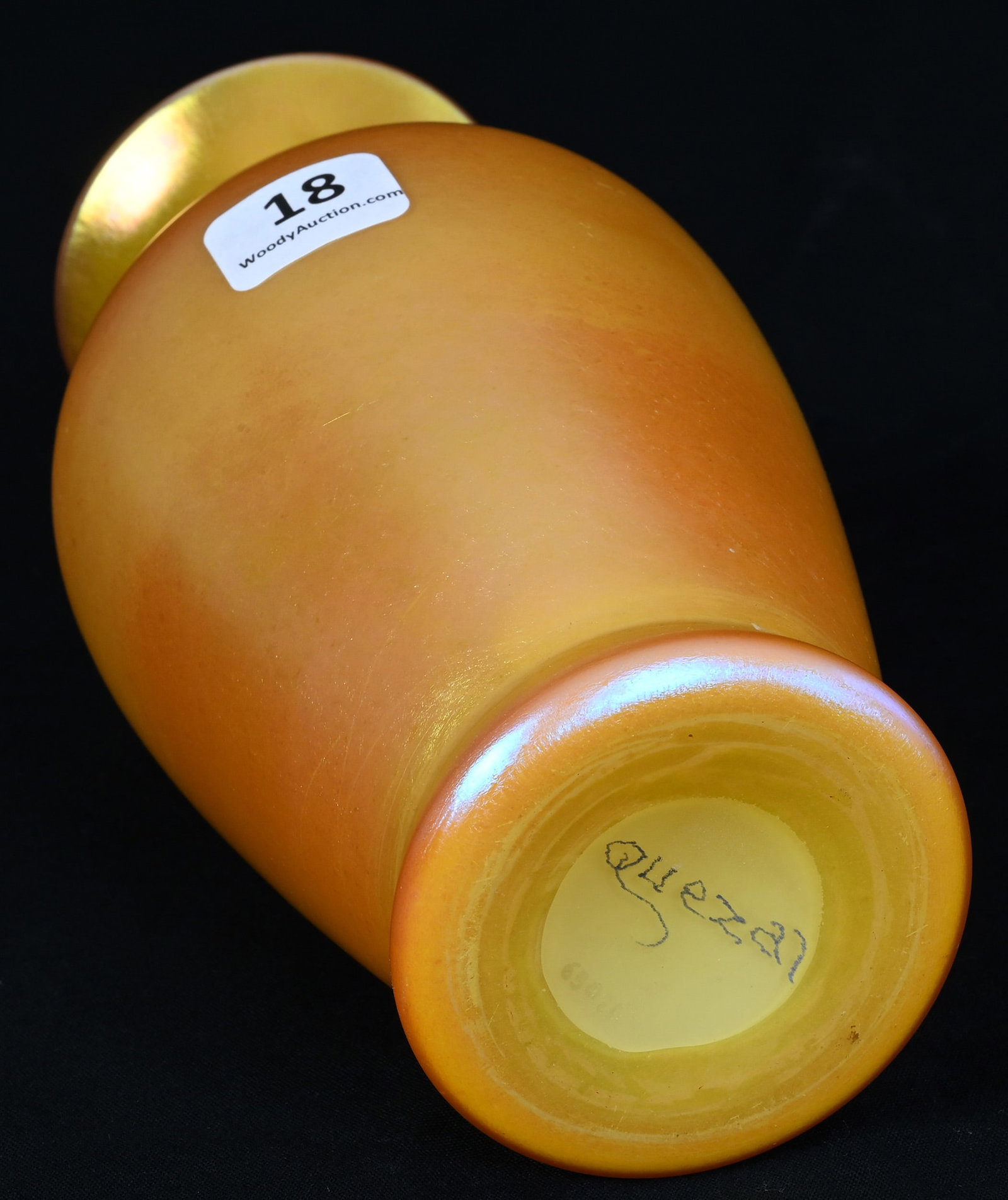 Vase, Signed Quezal Art Glass - 3