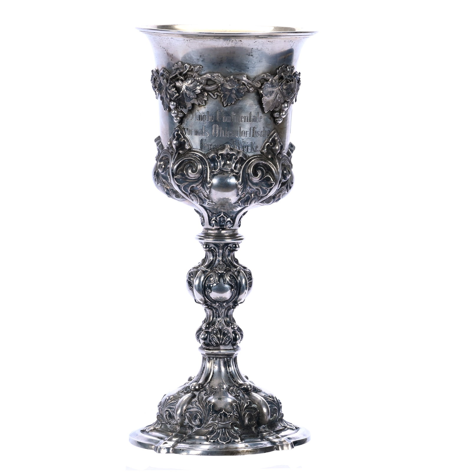 Chalice, Solid Coin Silver Marked 800, Attributed To Germany (1 of 6)