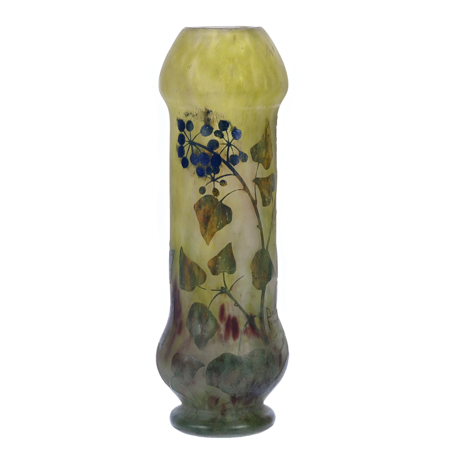 Vase, Marked Daum Nancy French Cameo Art Glass (1 of 4)