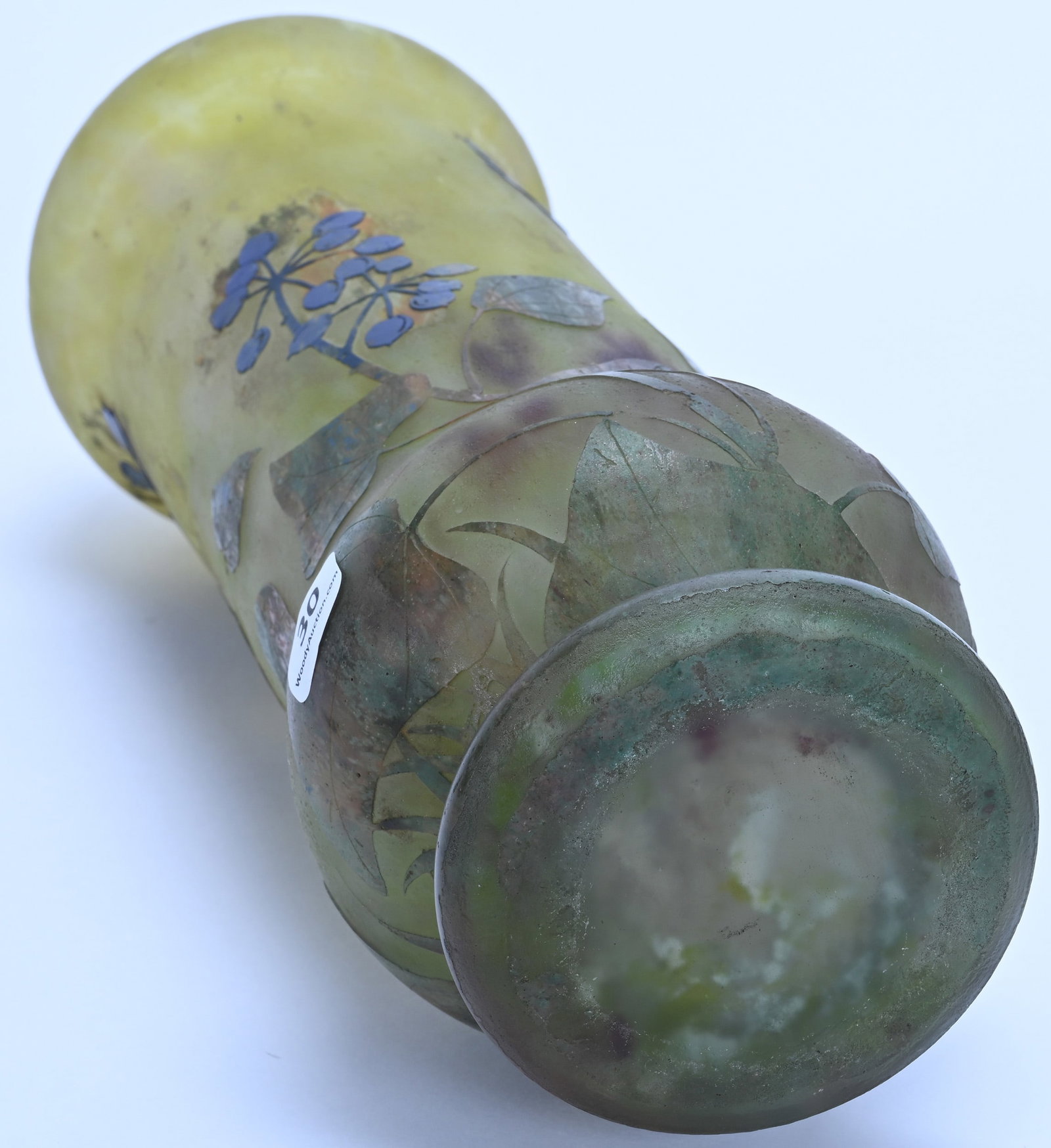 Vase, Marked Daum Nancy French Cameo Art Glass - 3