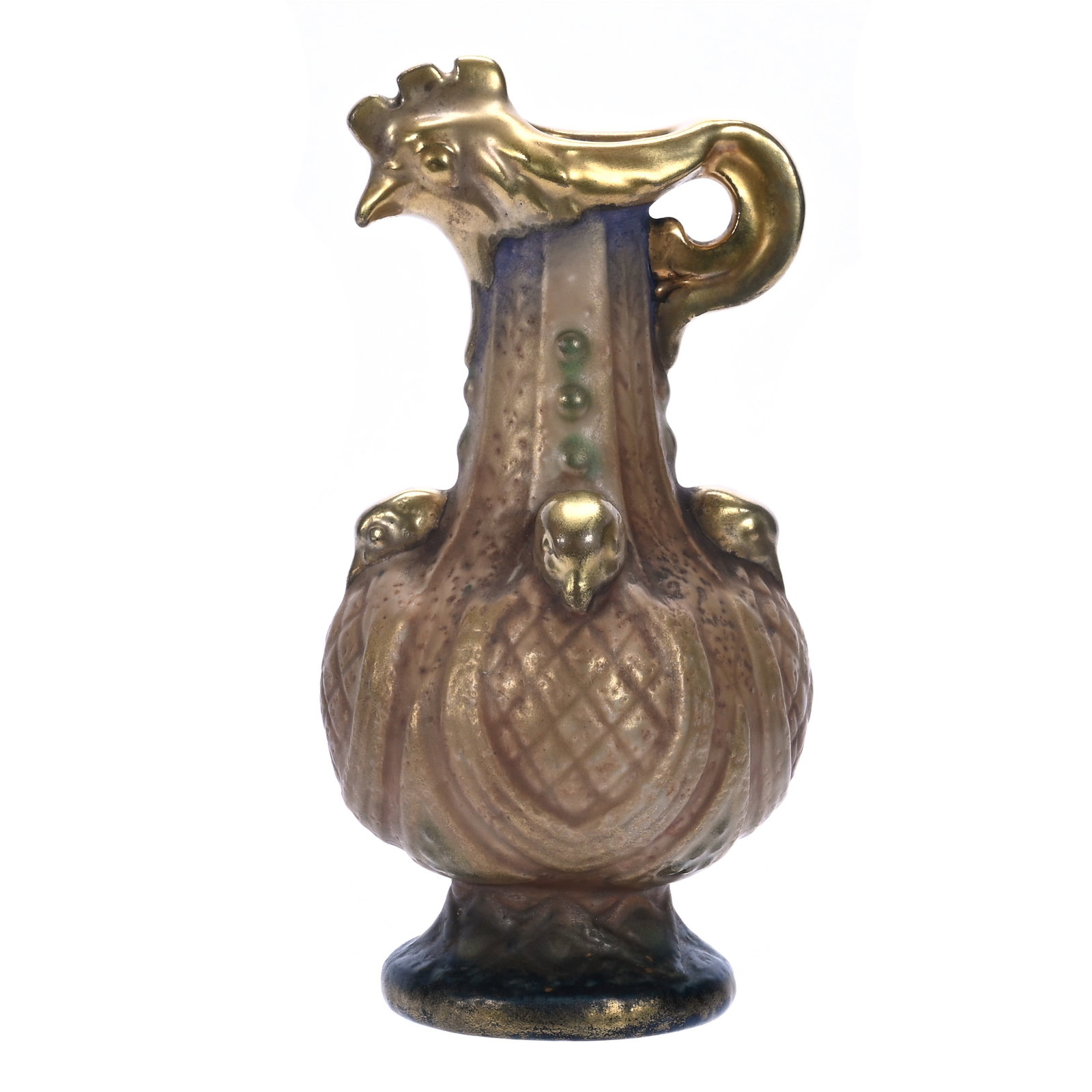 Rooster Head Vase, Marked Amphora Austria (1 of 3)