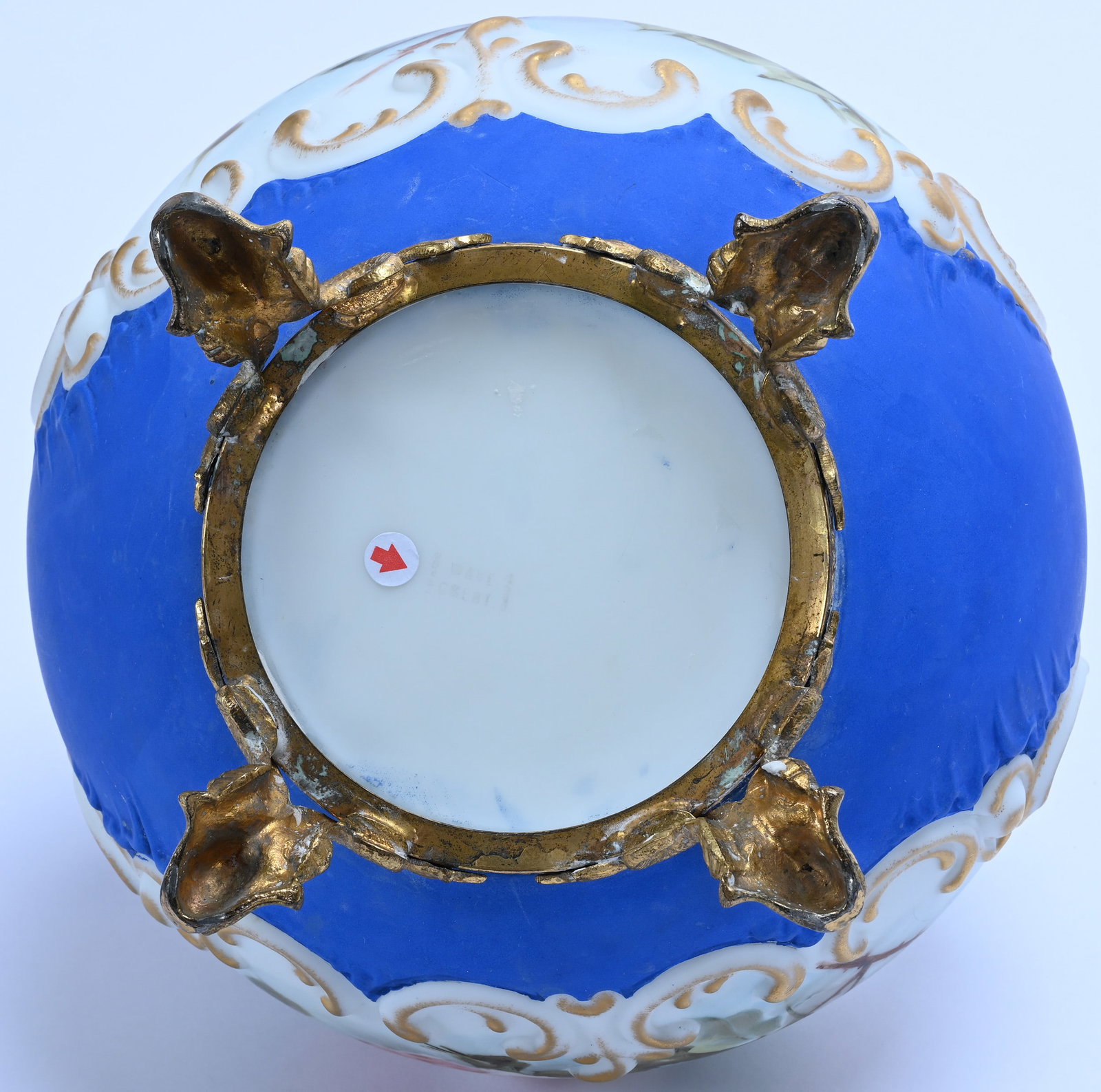 Two Handled Vase, Wave Crest Stamp Mark - 3