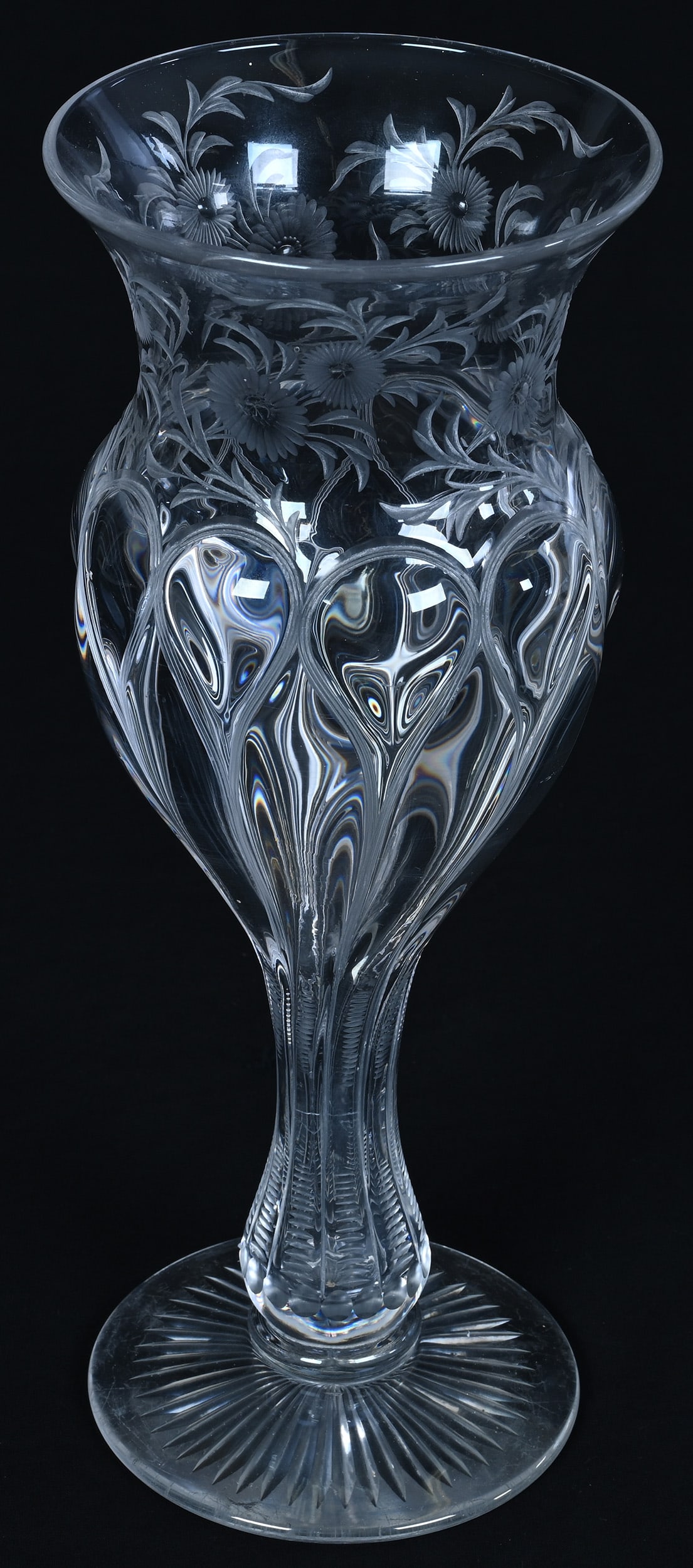 Vase, Unmarked Stevens & Williams, Brilliant Period Cut Glass - 2