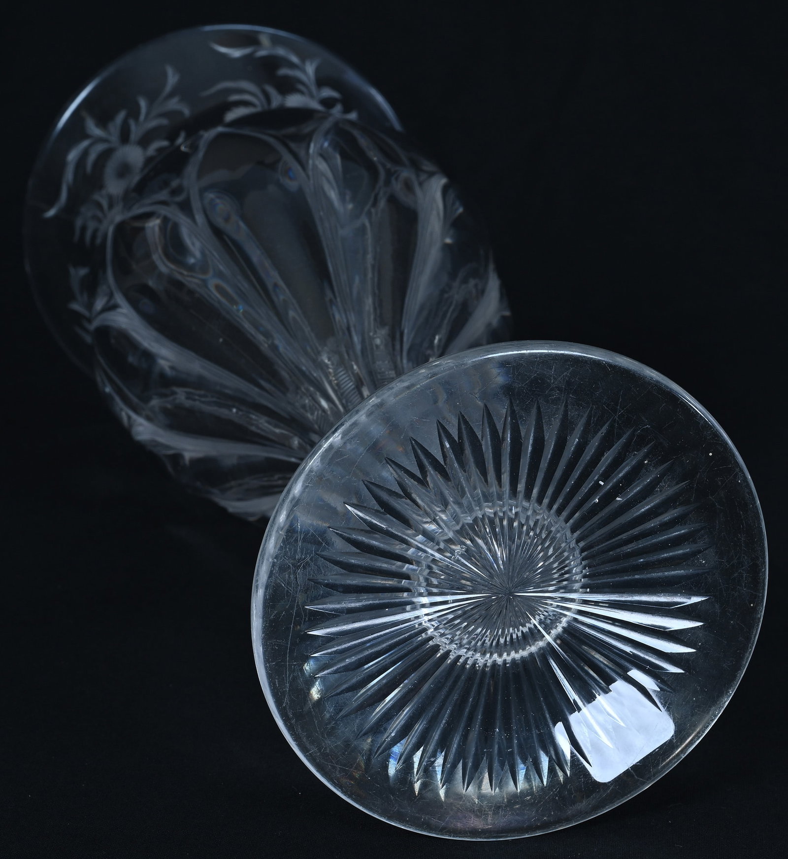 Vase, Unmarked Stevens & Williams, Brilliant Period Cut Glass - 3