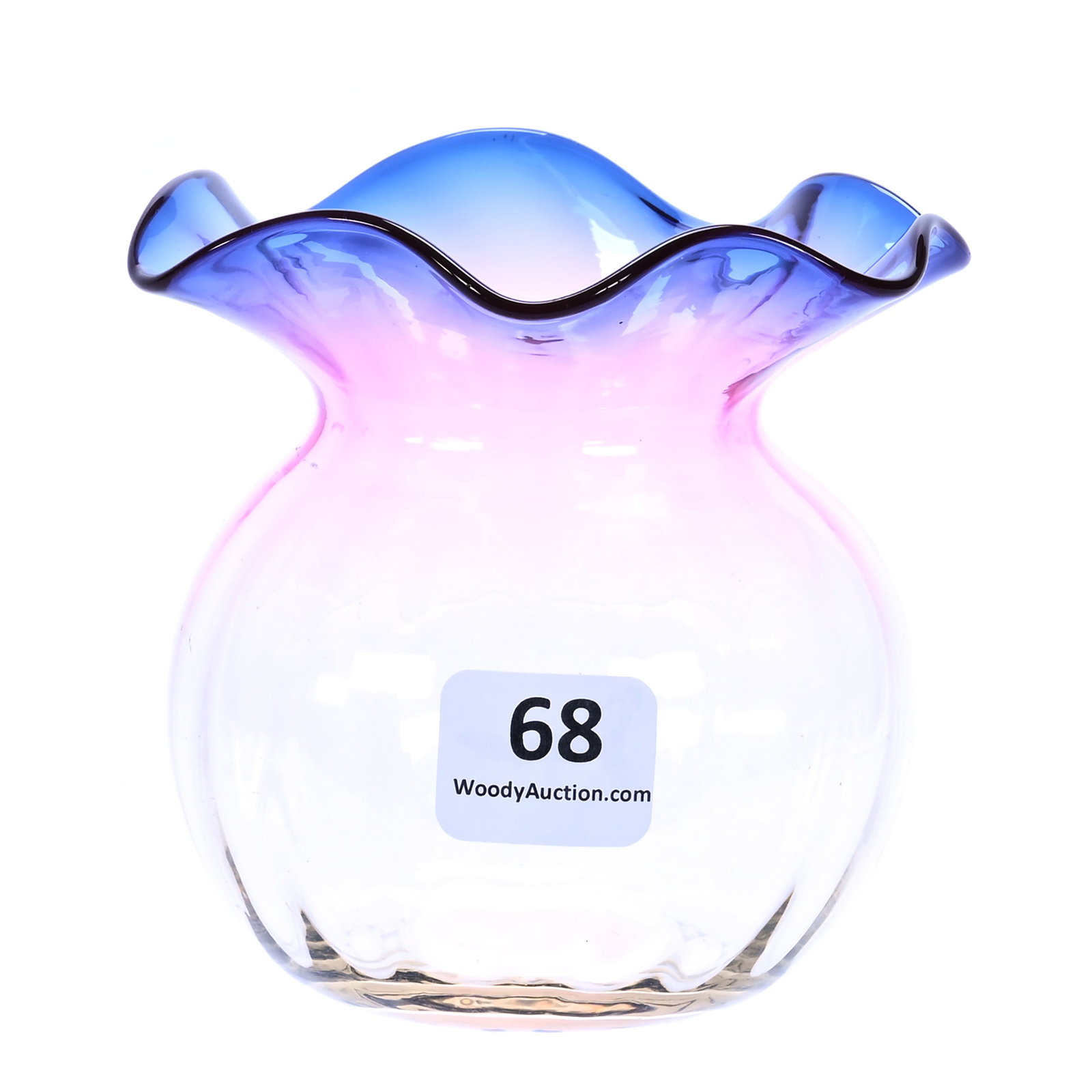 Bag Shaped Vase, Alexandrite Art Glass (1 of 3)