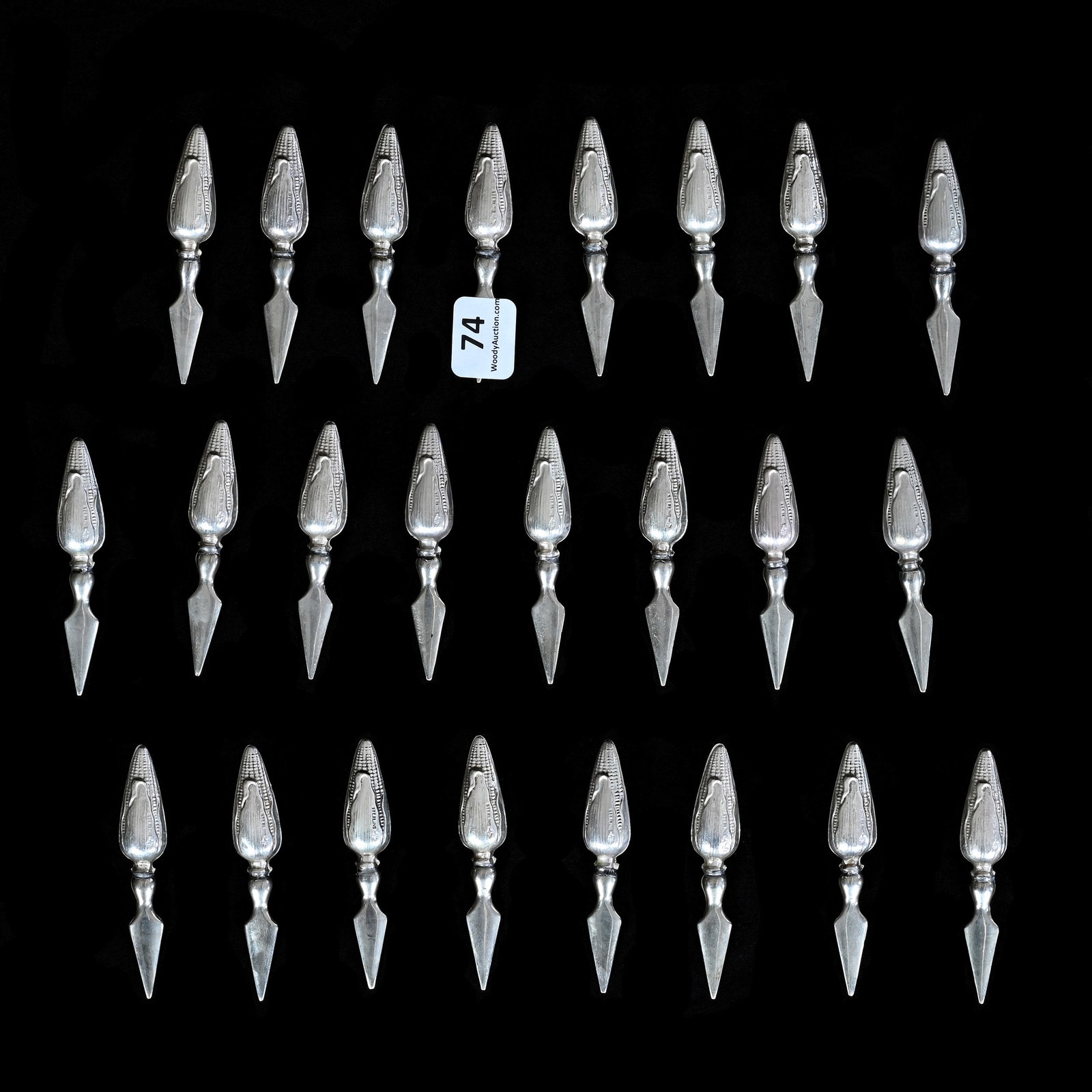 (24) Solid Sterling Silver Handled Corn Cob Holders (1 of 2)