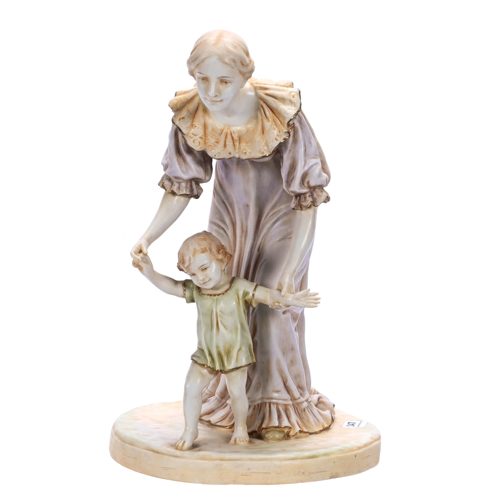 Figural Group, Marked Royal Vienna Wahliss (1 of 4)