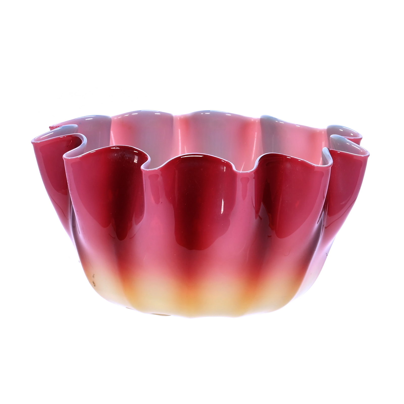 Finger Bowl, Plated Amberina Art Glass By New England (1 of 3)